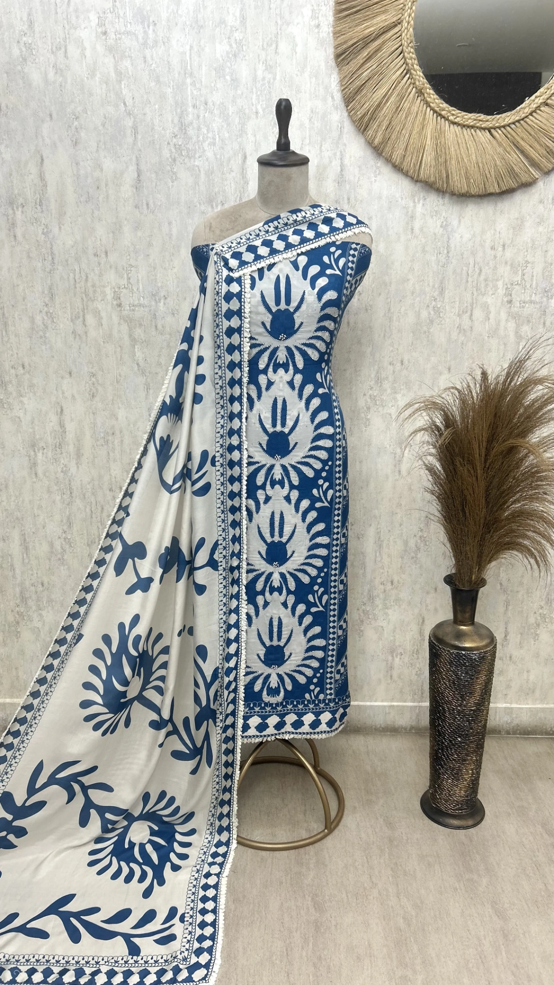 Floral Impressions Muslin Unstitched Suits