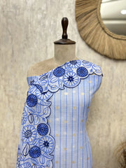 Petal Poetry Kota Cotton Unstitched Suit