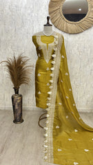 Royal tissue unstitched suit with classic