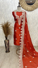 Royal tissue unstitched suit with classic