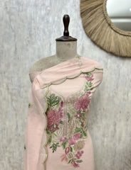 Blossom Manuscript  Mul Chanderi Unstitched Suits