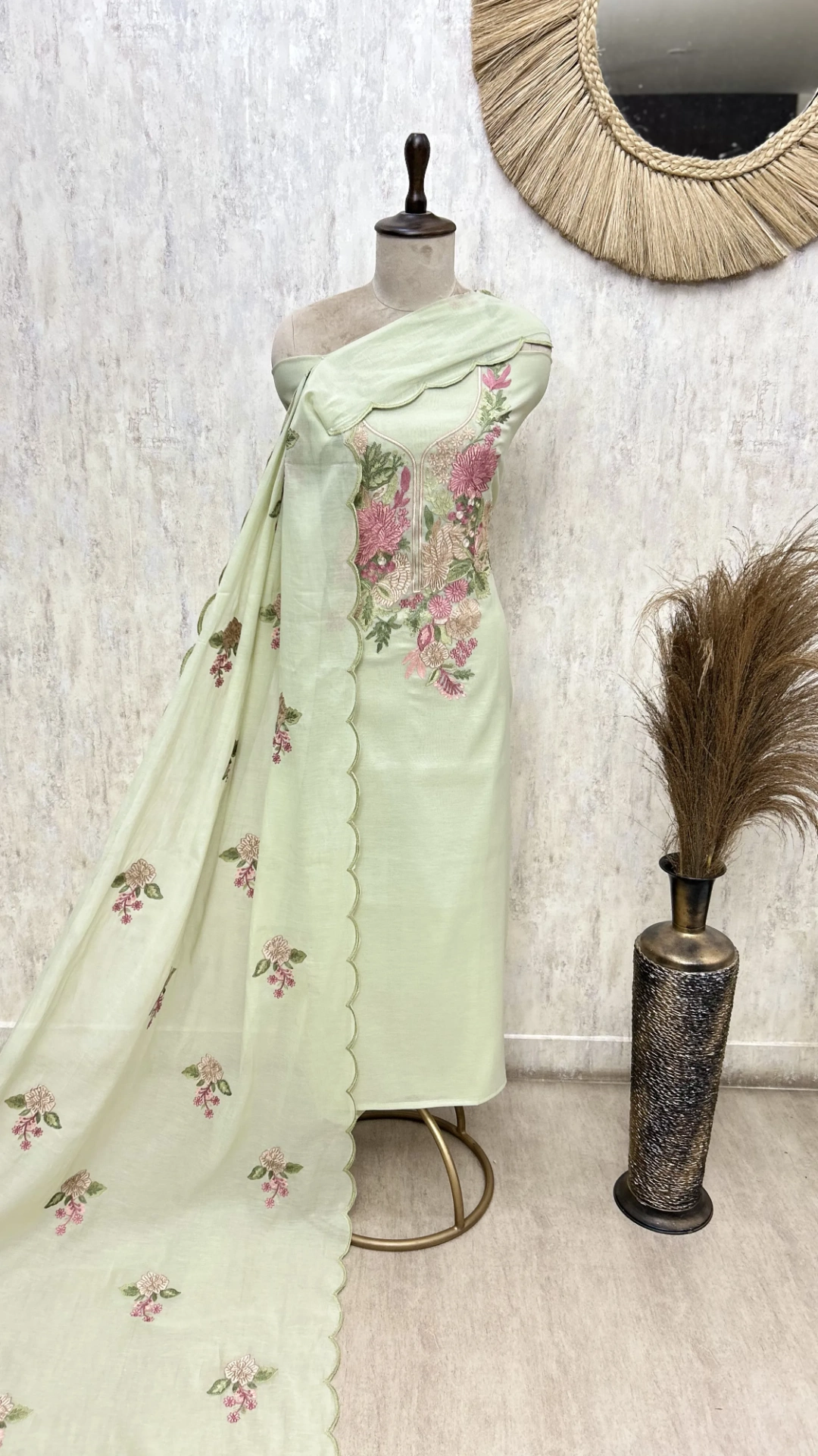 Blossom Manuscript  Mul Chanderi Unstitched Suits