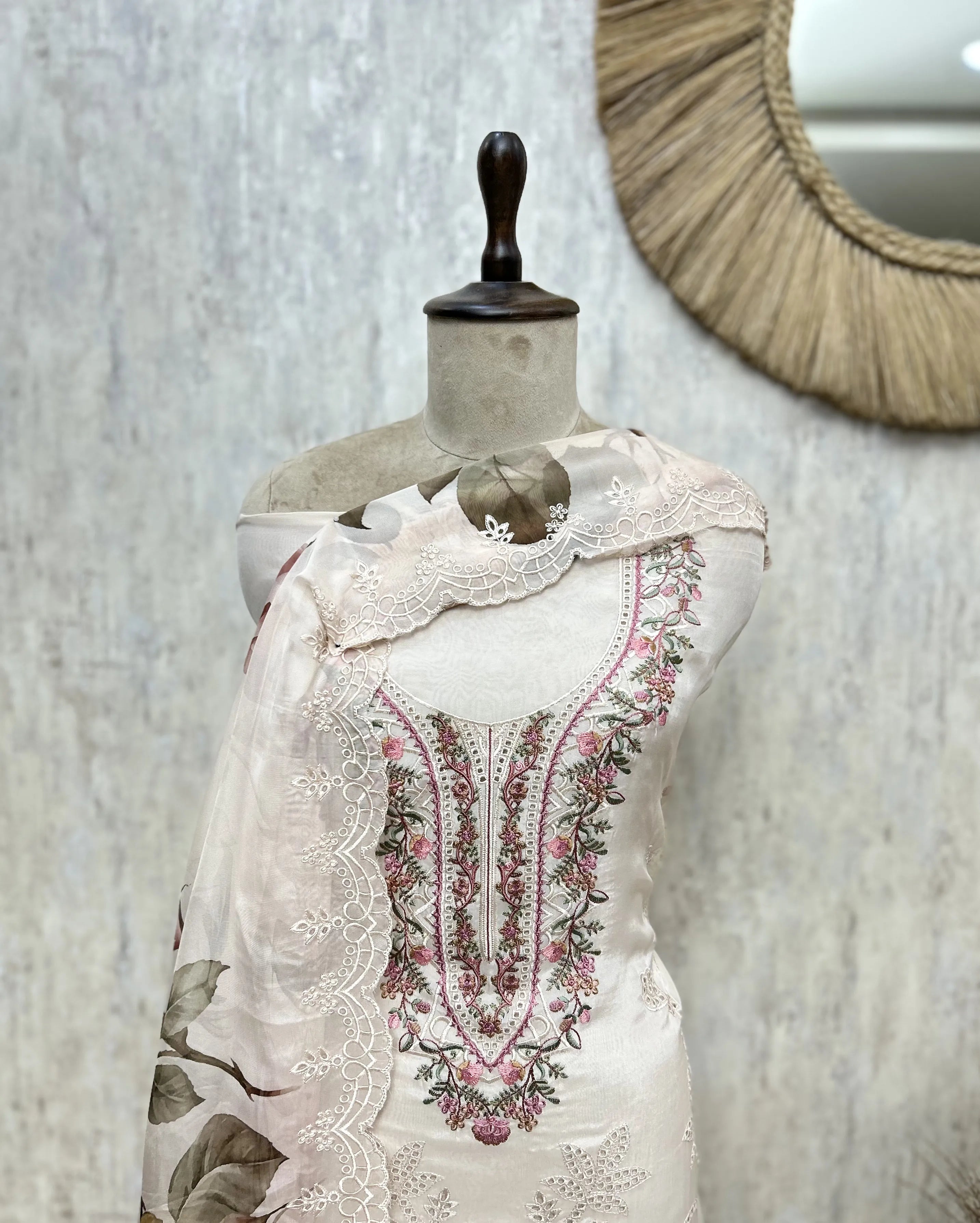 Floral Sonata Organza Unstitched Suits