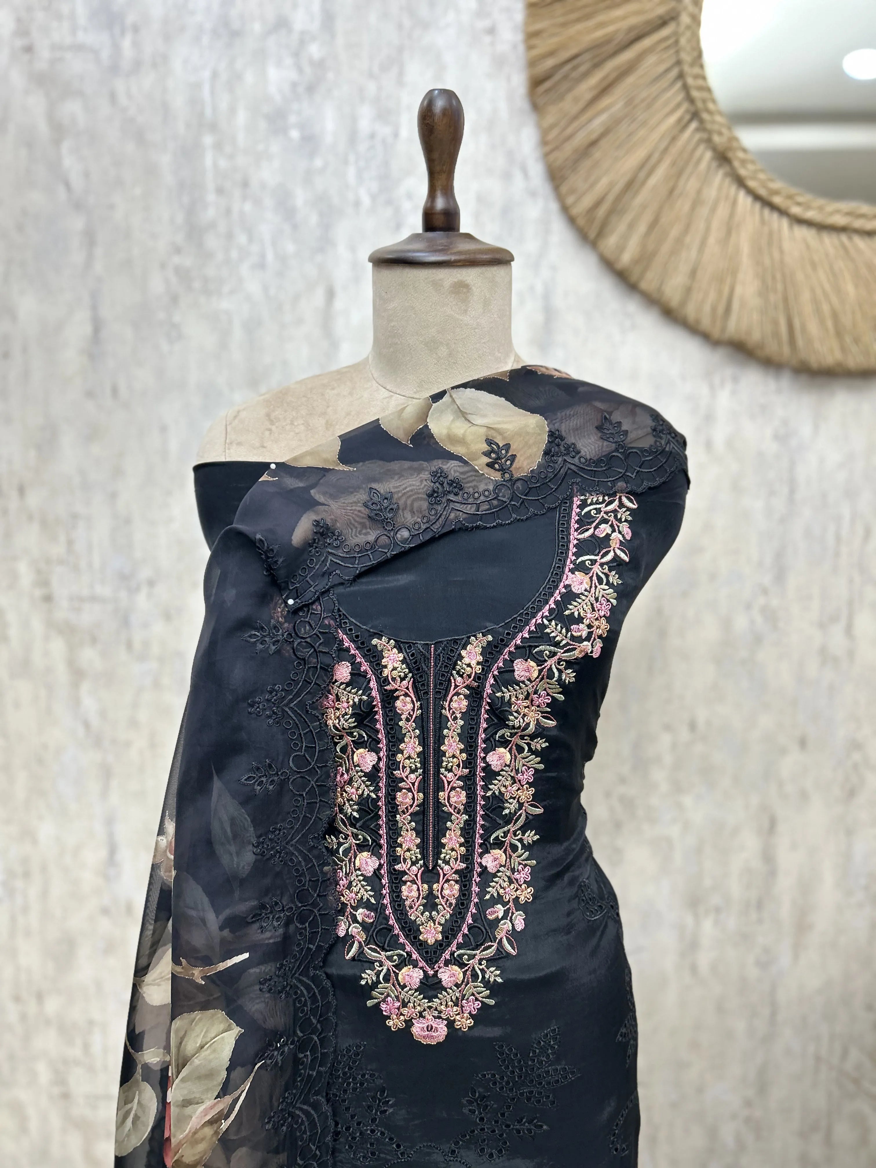 Floral Sonata Organza Unstitched Suits