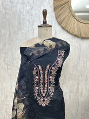 Floral Sonata Organza Unstitched Suits