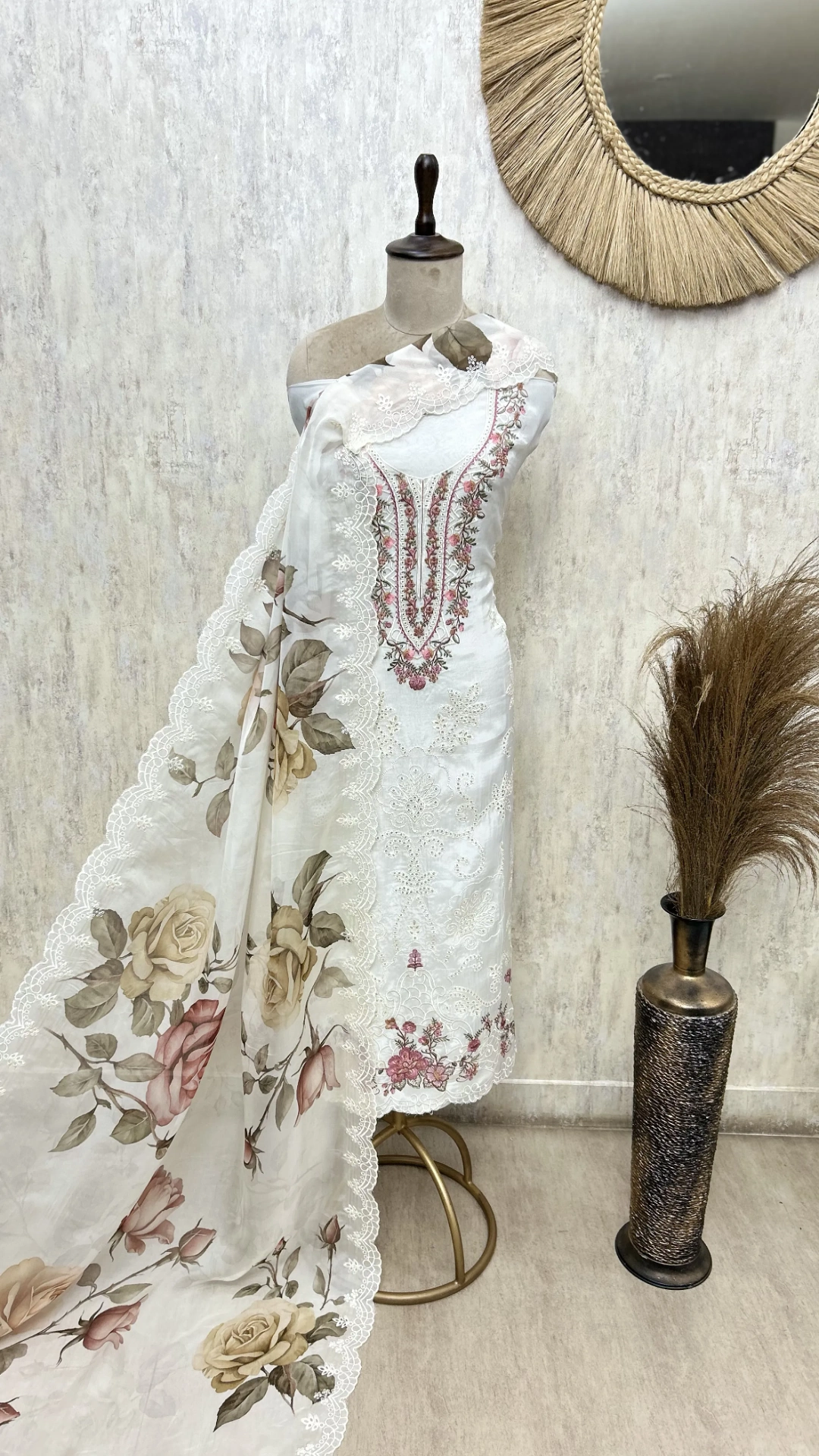 Floral Sonata Organza Unstitched Suits