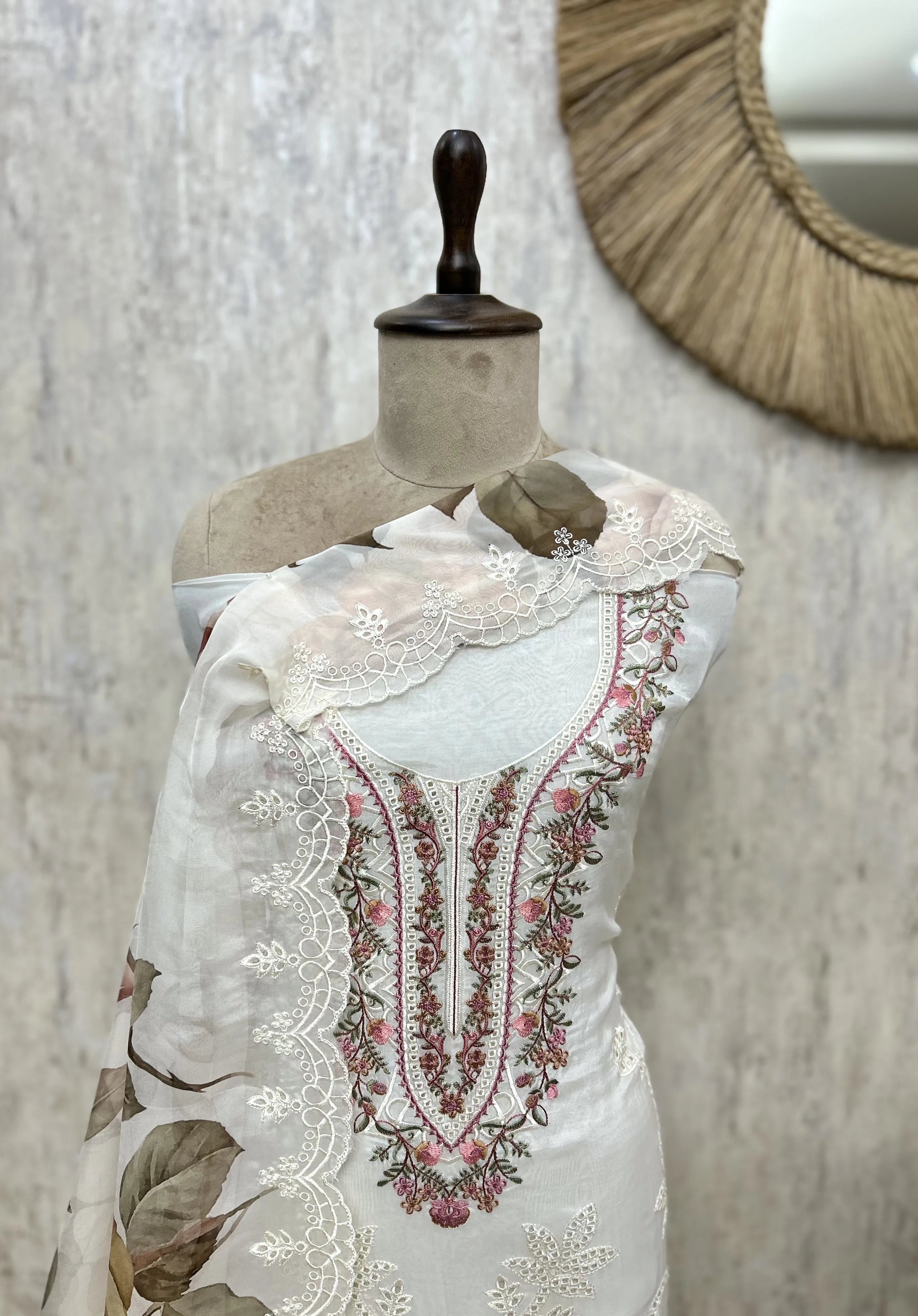 Floral Sonata Organza Unstitched Suits
