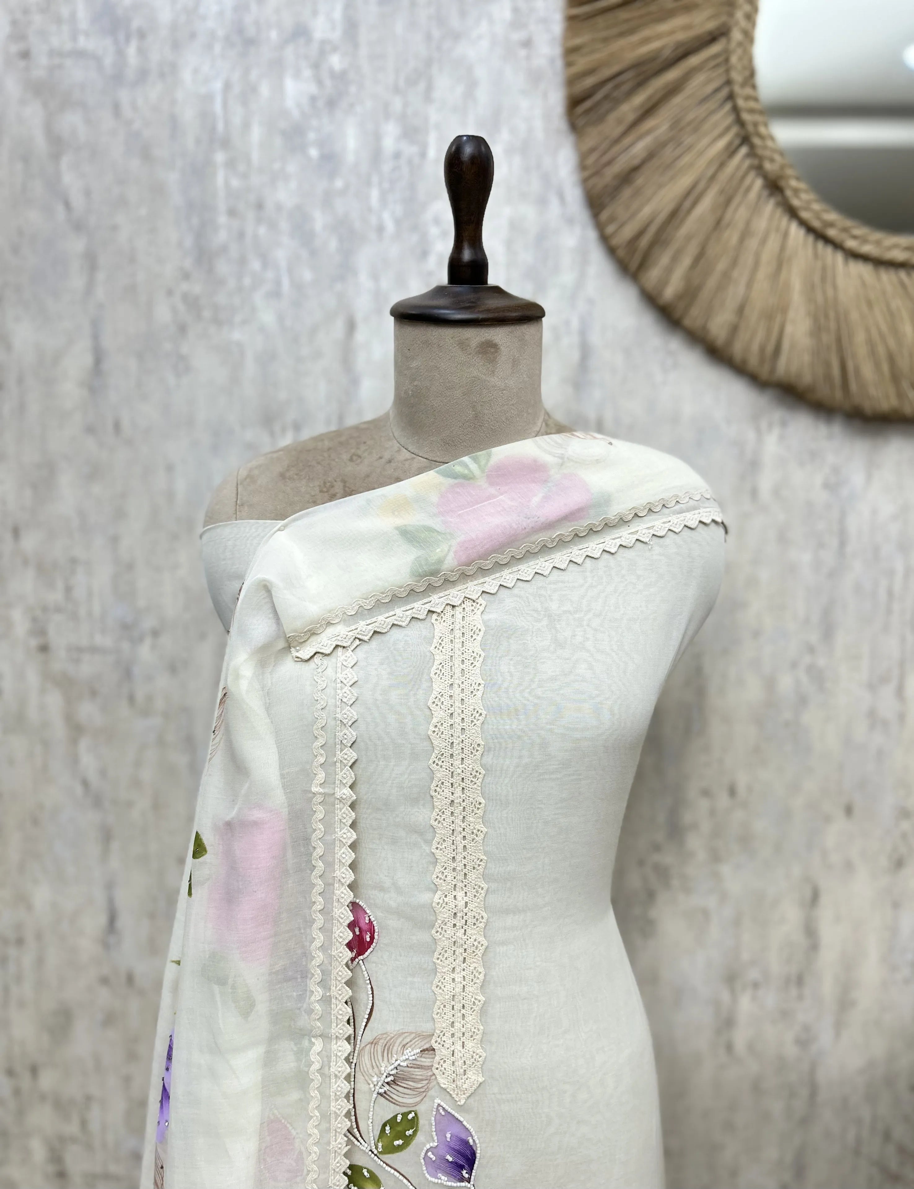 Handpainted Bloomscape Unstitched Suits