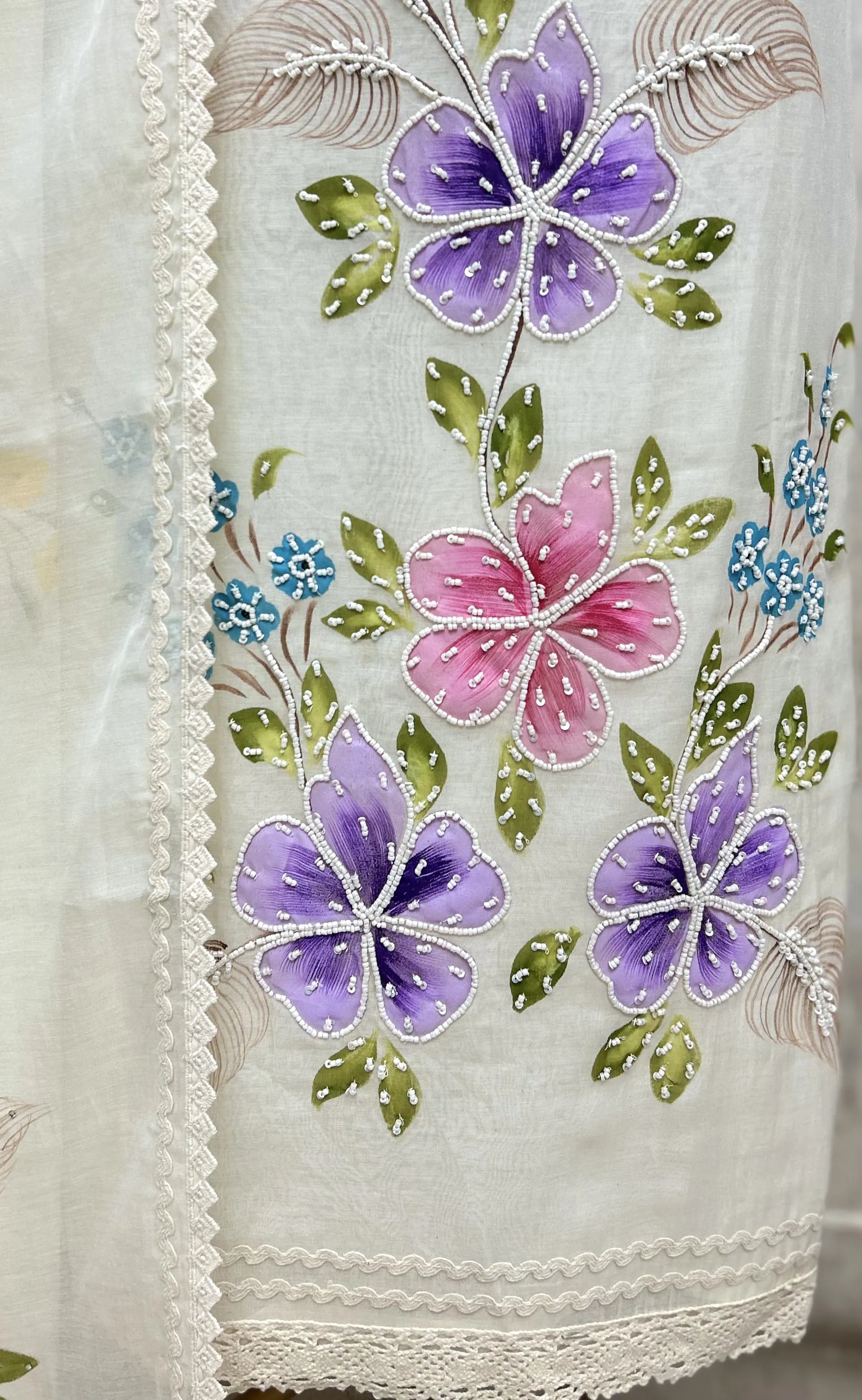 Handpainted Bloomscape Unstitched Suits