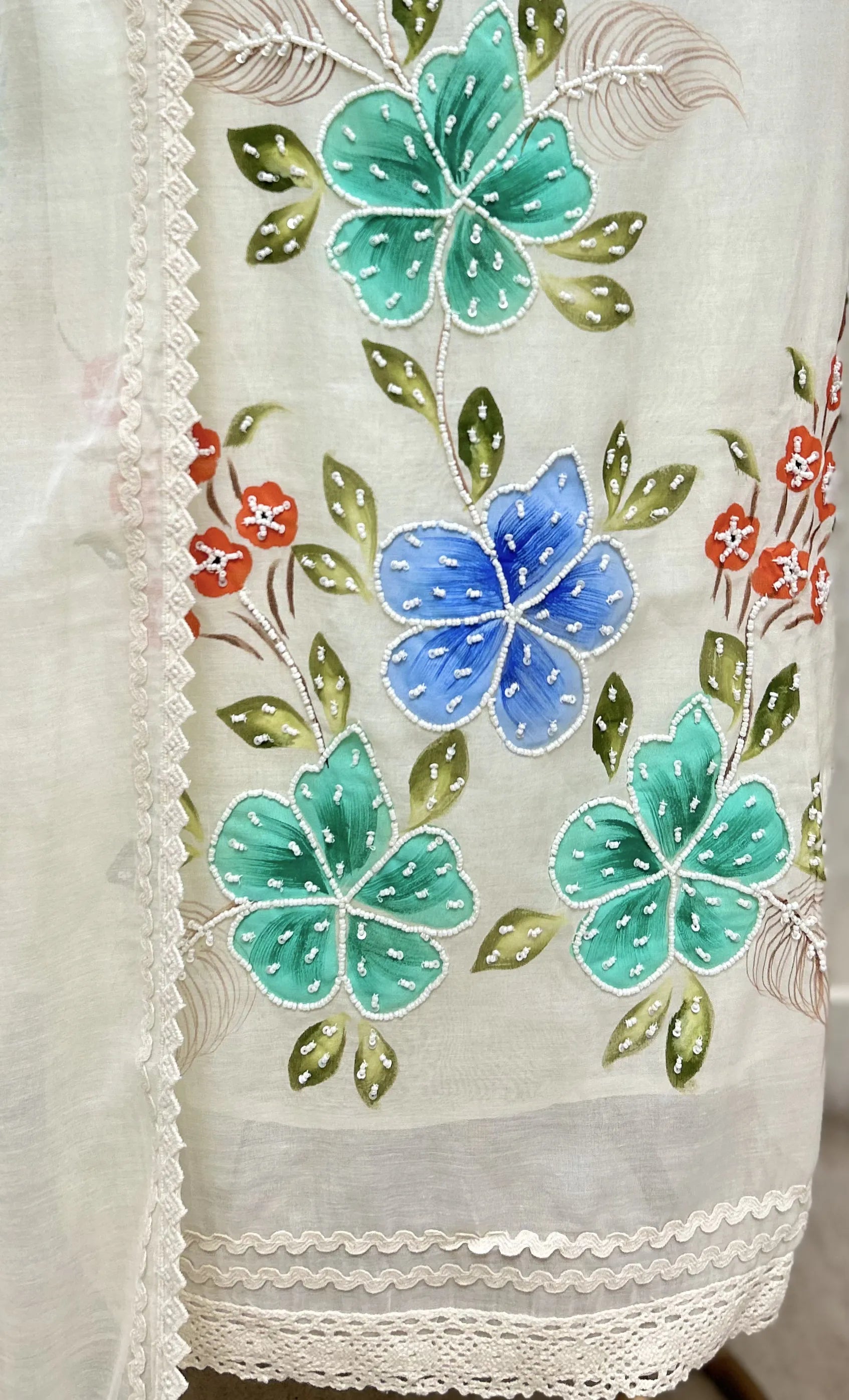 Handpainted Bloomscape Unstitched Suits