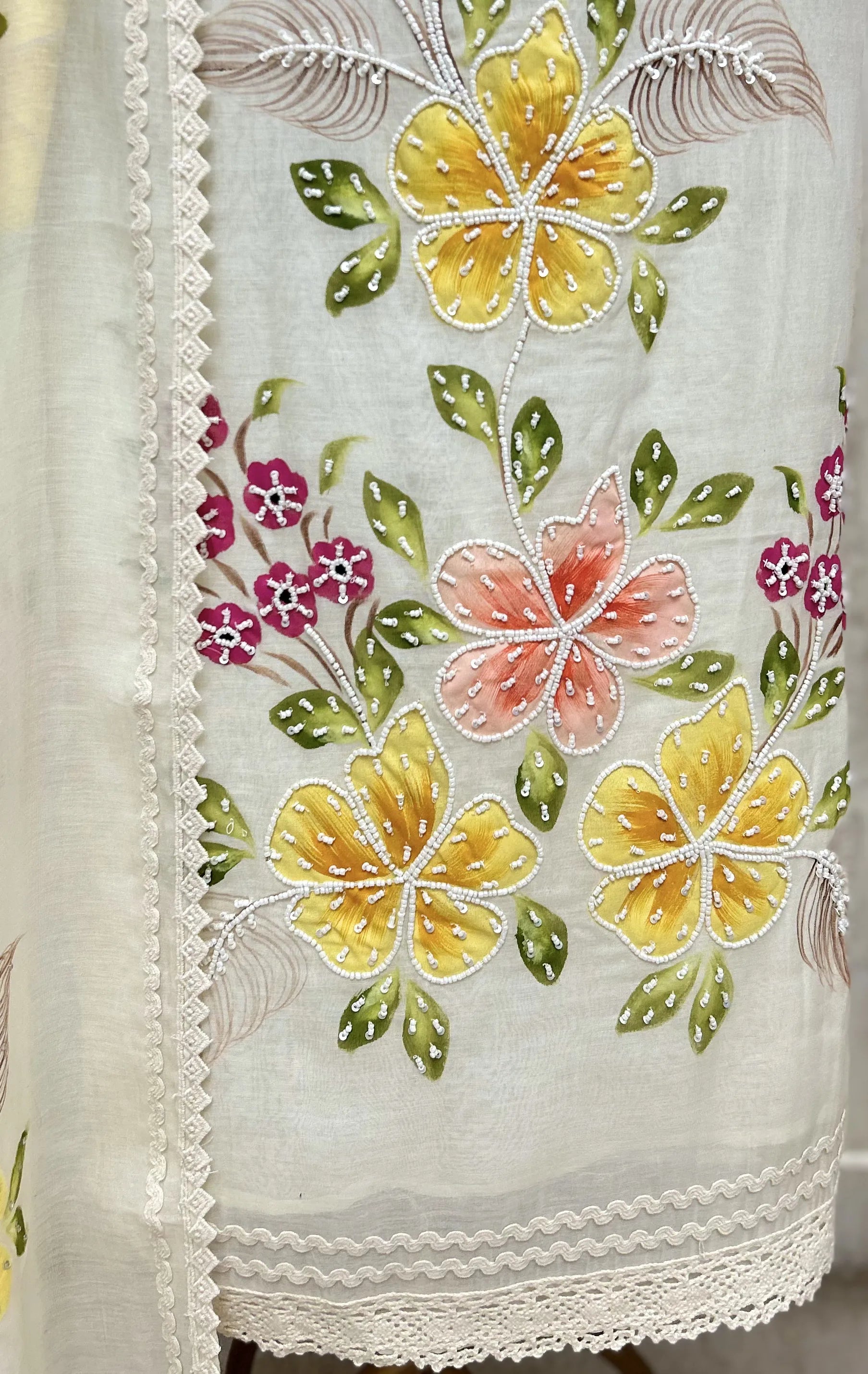 Handpainted Bloomscape Unstitched Suits