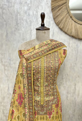 Imperial Motif  Linen Unstitched Suits