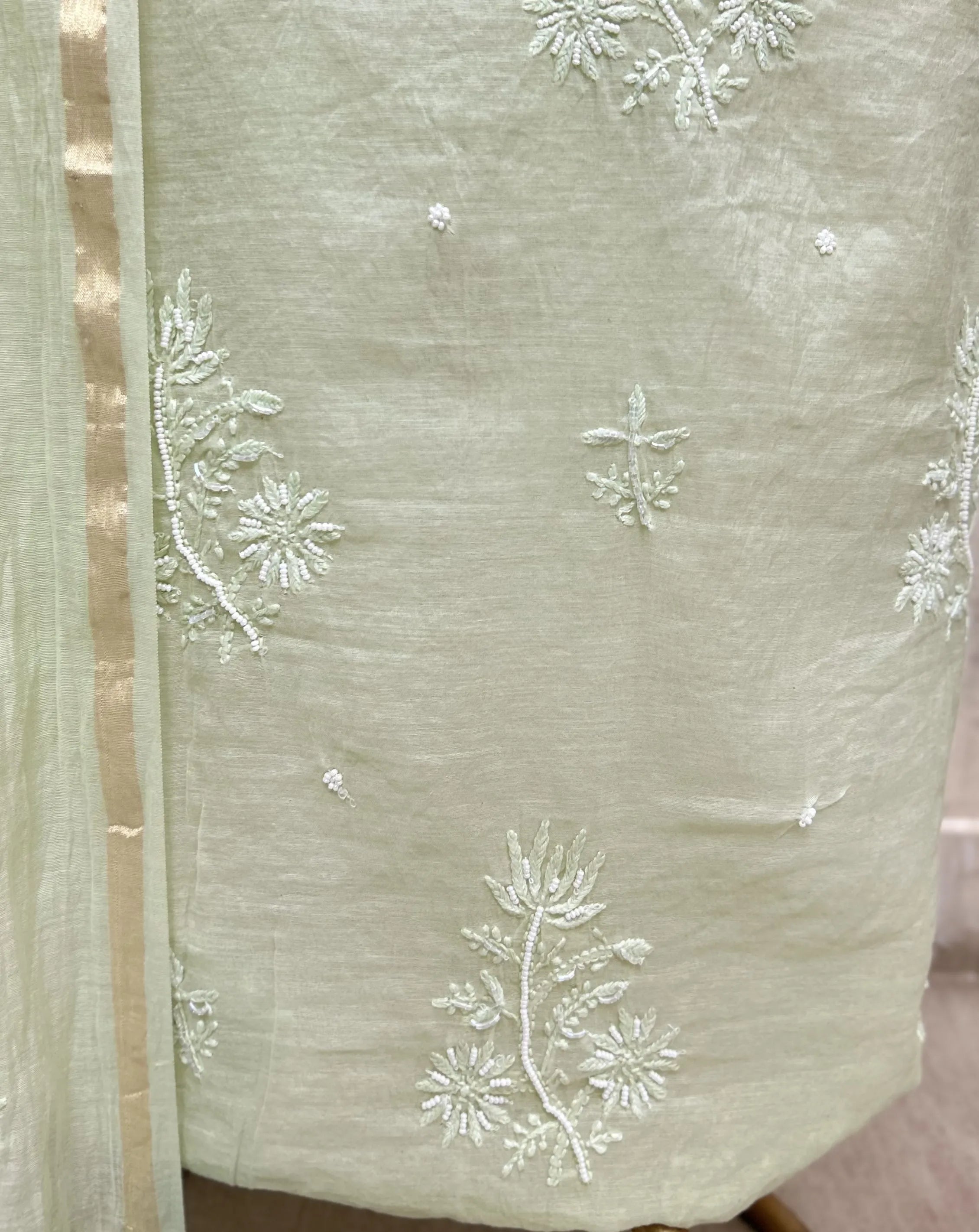 Premium Mul Cotton Embroidered Unstitched Suits