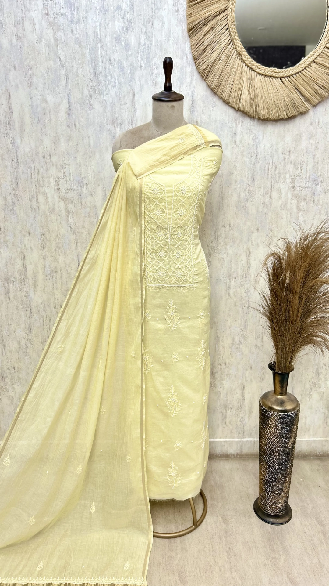 Premium Mul Cotton Embroidered Unstitched Suits