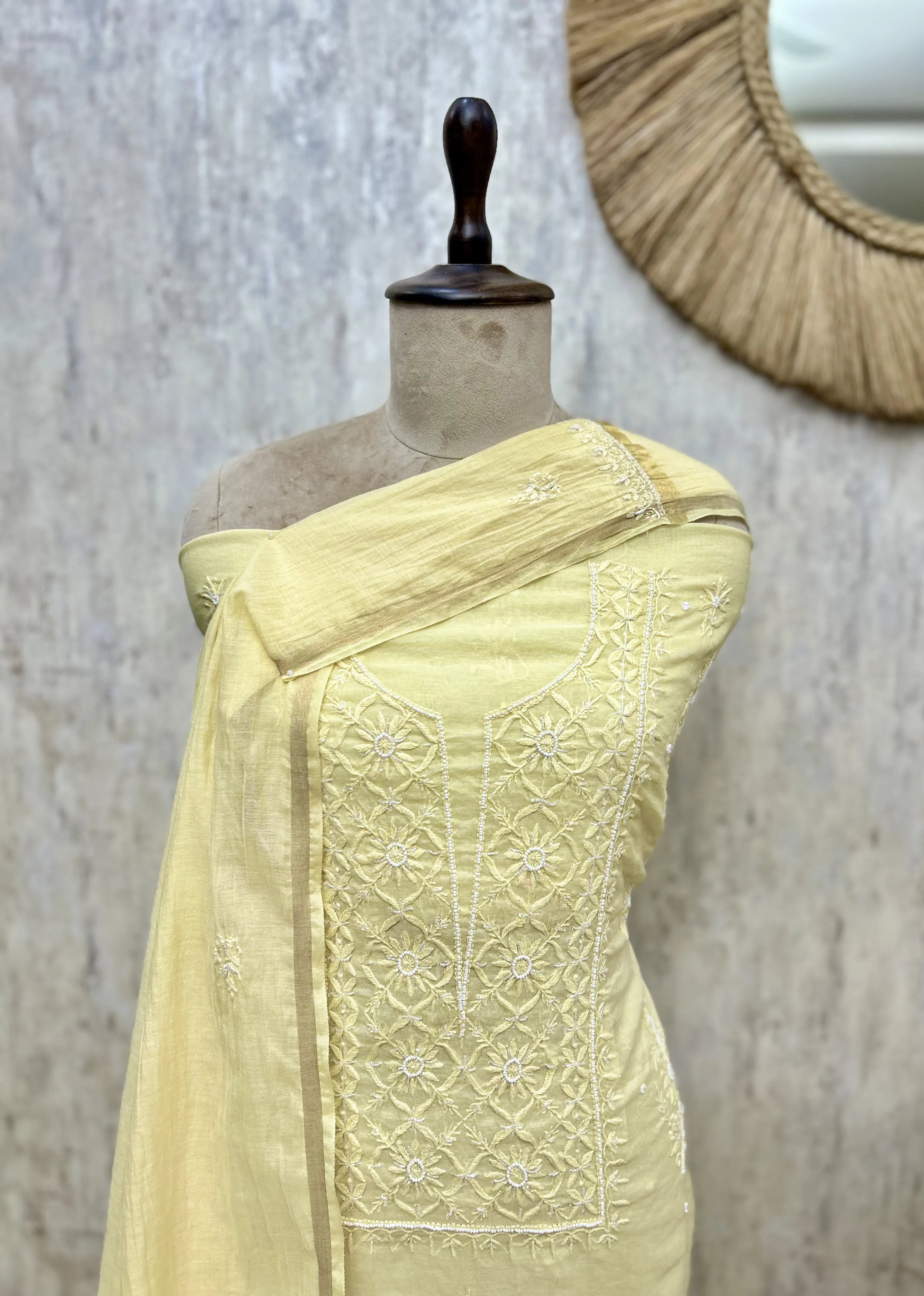 Premium Mul Cotton Embroidered Unstitched Suits
