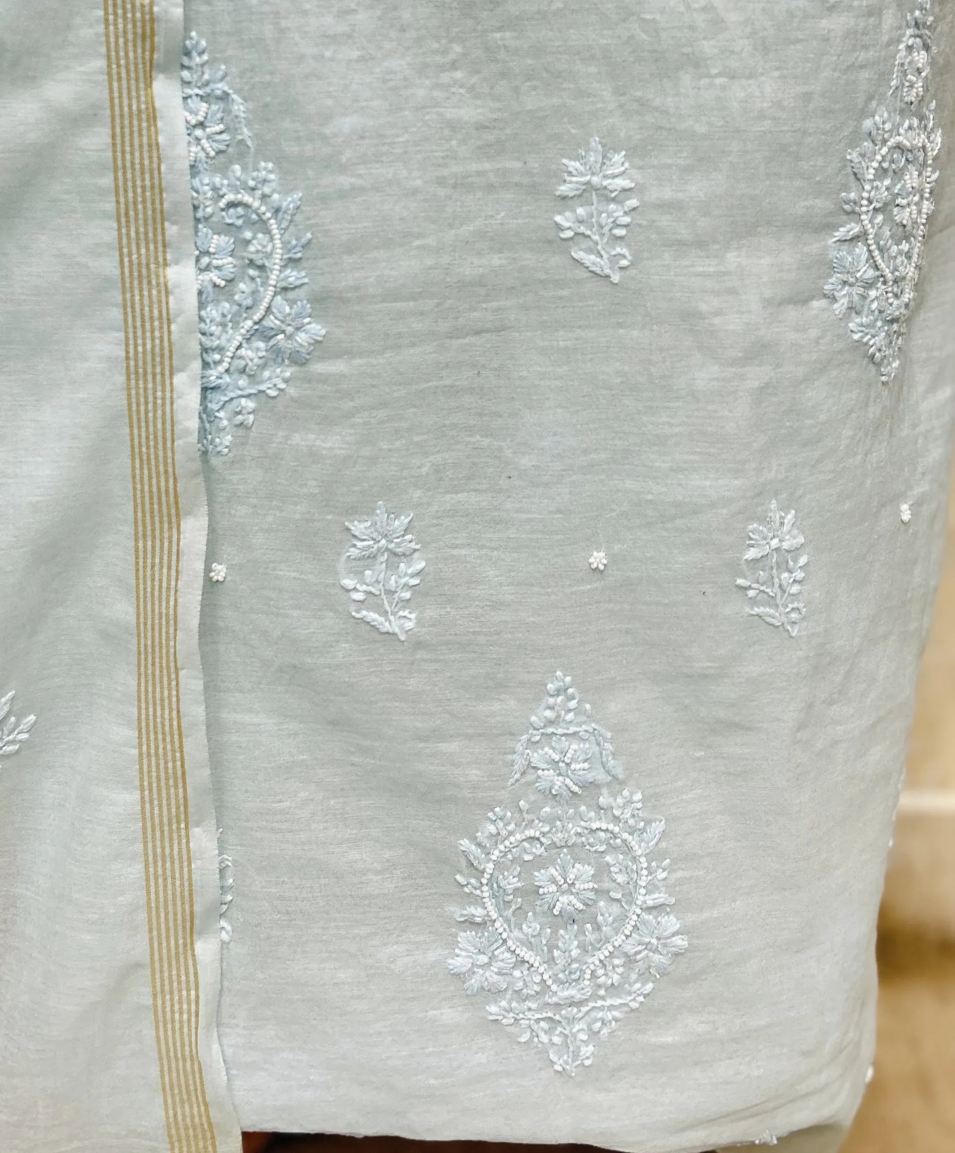 Premium Mul Cotton Embroidered Unstitched Suits