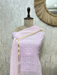 Premium Mul Cotton Embroidered Unstitched Suits