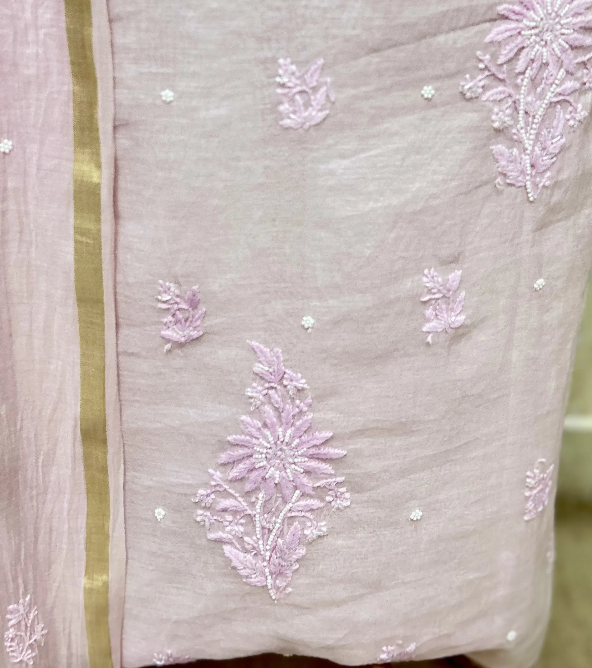Premium Mul Cotton Embroidered Unstitched Suits