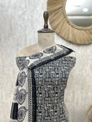 Monochrome Muse Modal Cotton Unstitched Suits