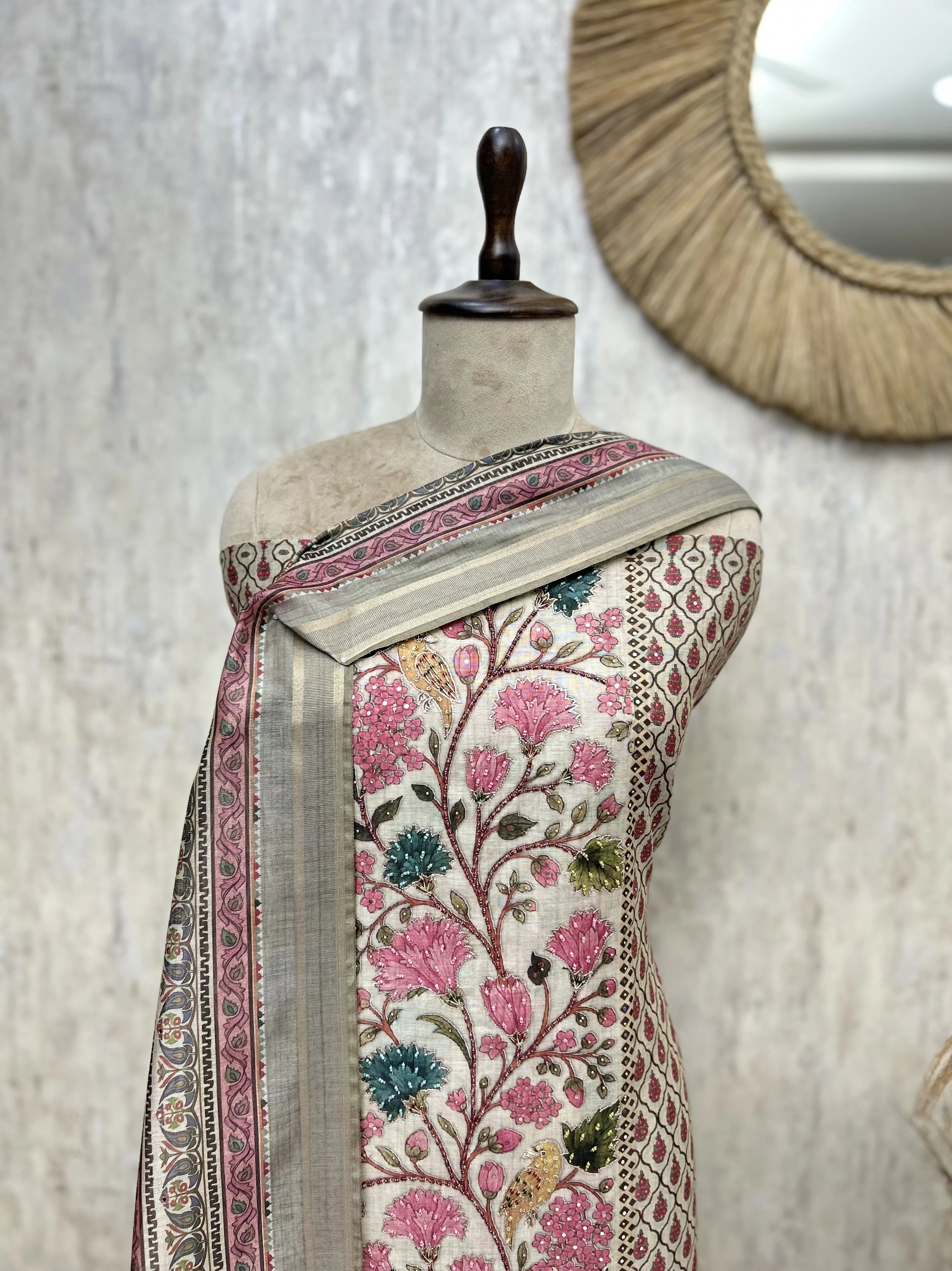 The Floral Manuscript Unstitched Suits