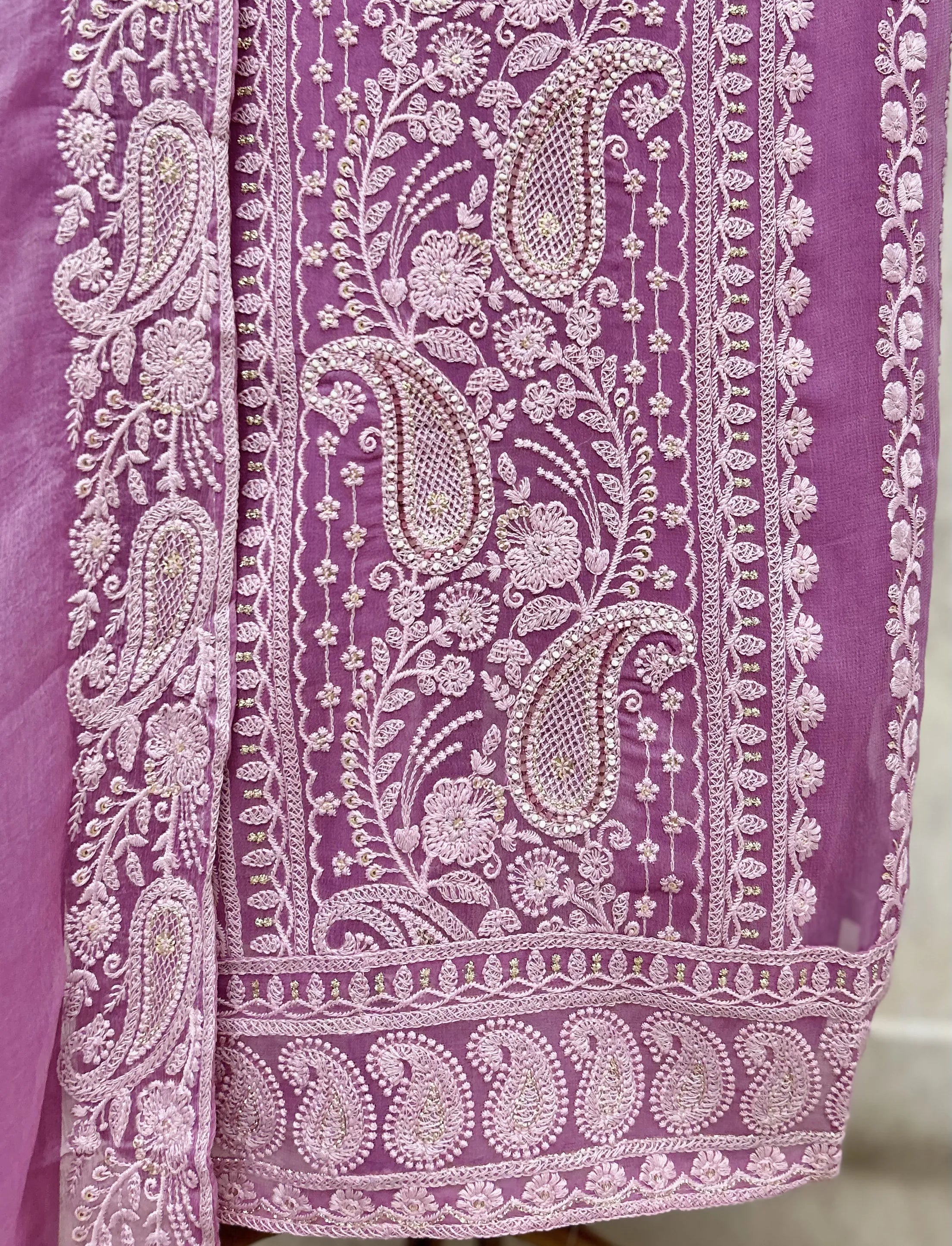 Regal Resham Garden Georgette Unstitched Suits
