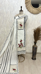 Petal Poetry Cotton Unstitched Suits