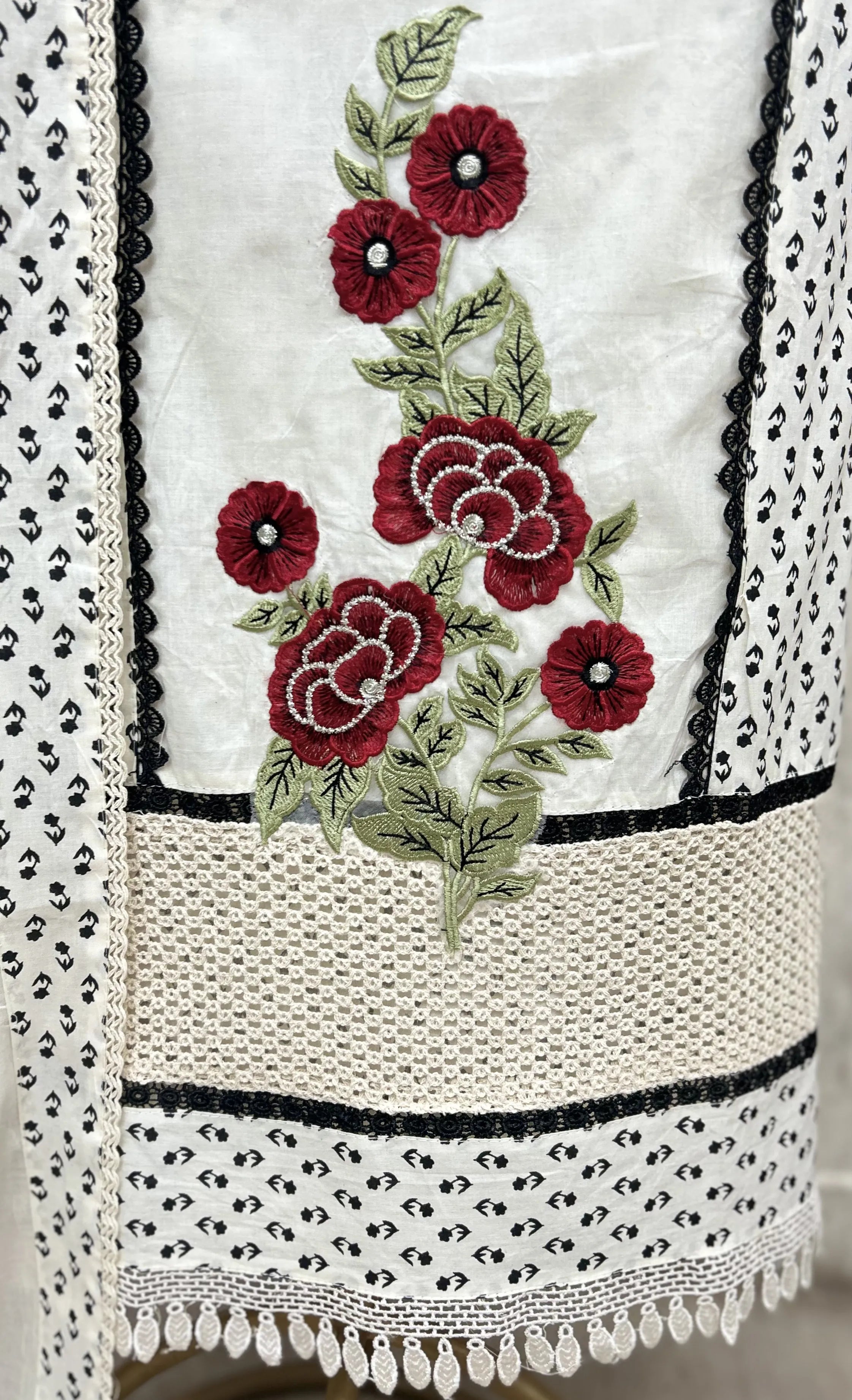 Petal Poetry Cotton Unstitched Suits