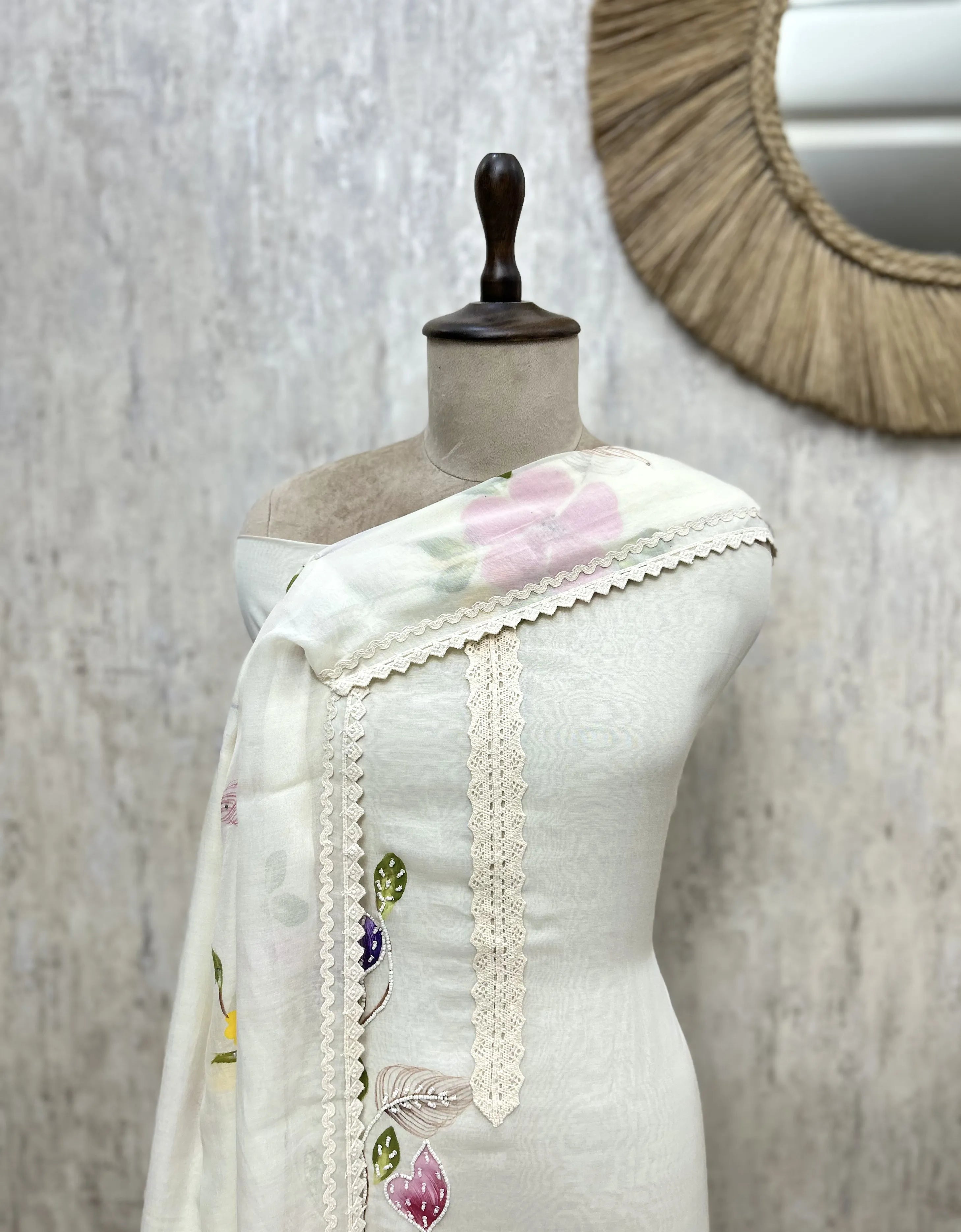 Handpainted Bloomscape Unstitched Suits