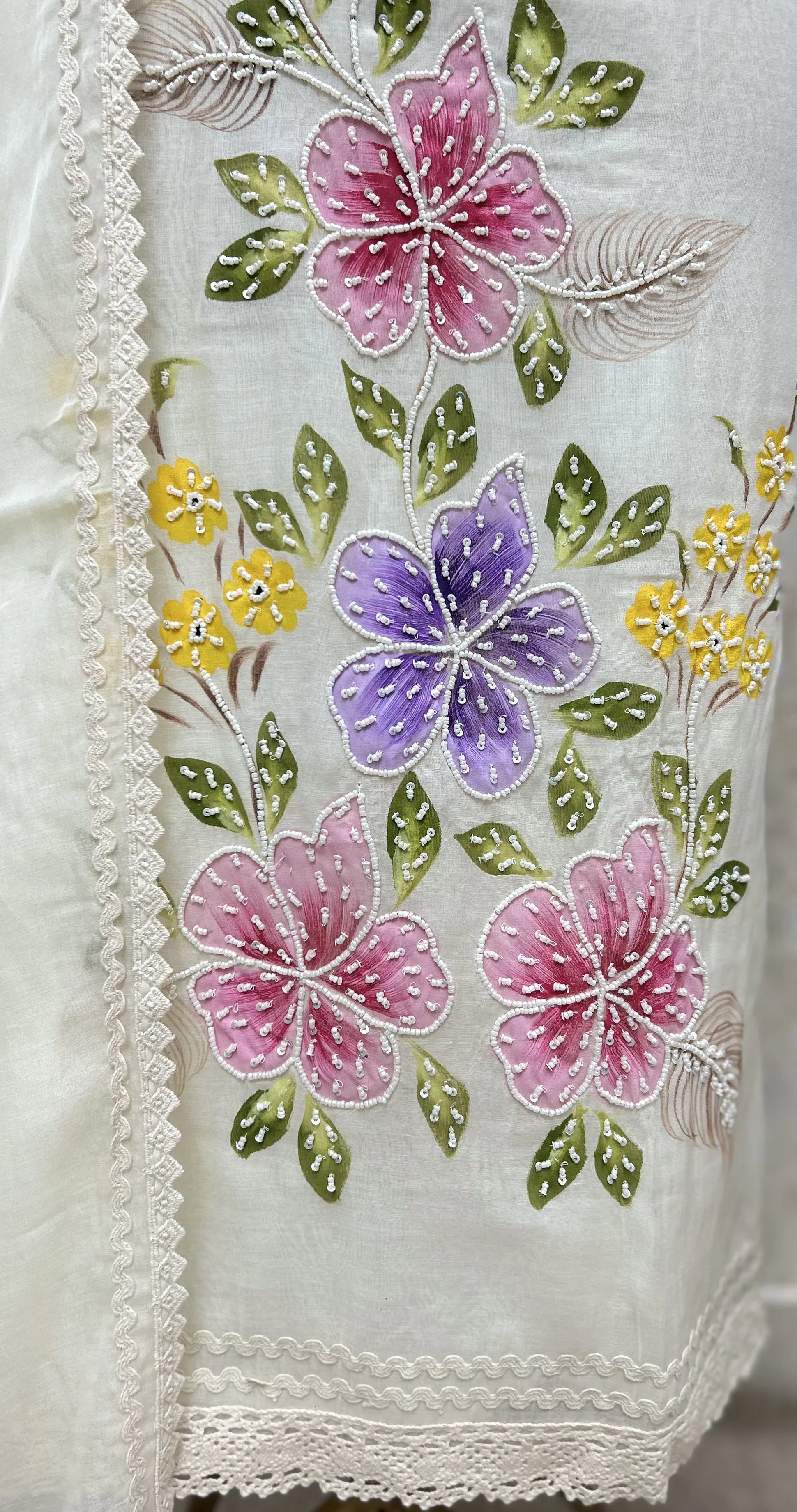 Handpainted Bloomscape Unstitched Suits