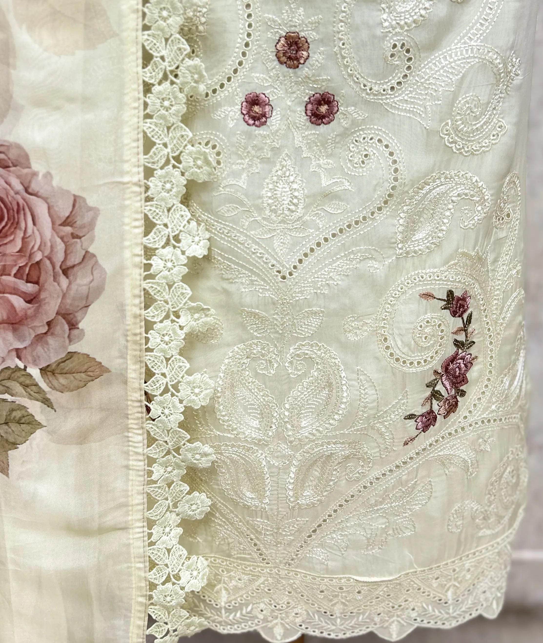 Lacebound Garden Organza Unstitched Suits