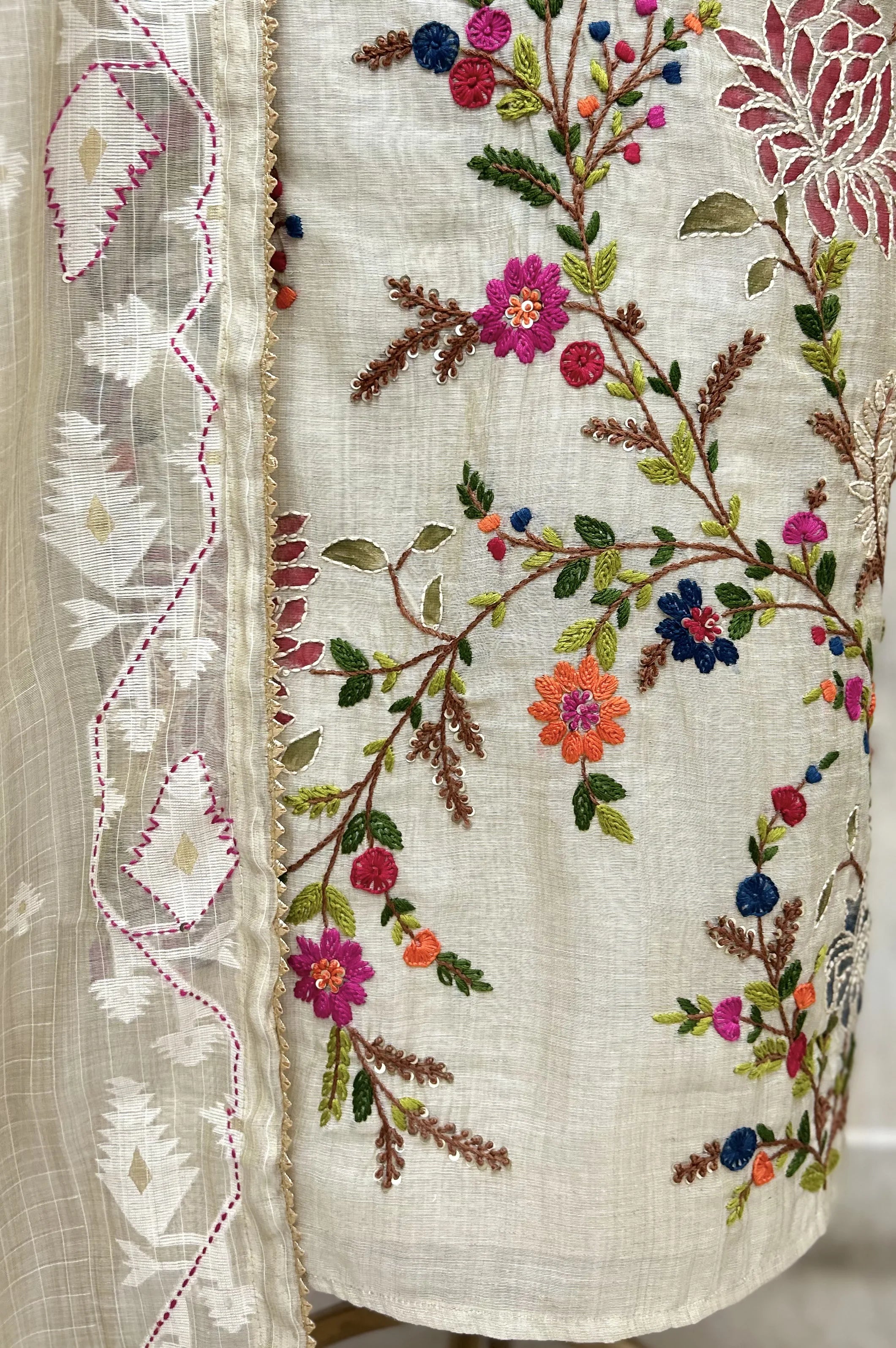 Meadow Bloom Jamdani Unstitched Suits
