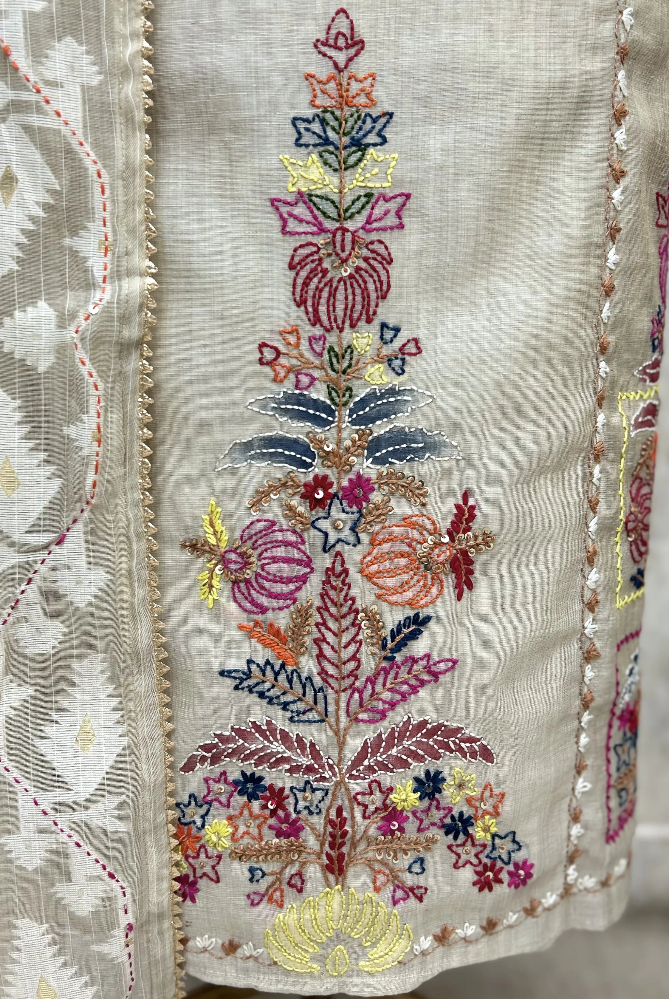 Meadow Bloom Jamdani Unstitched Suits