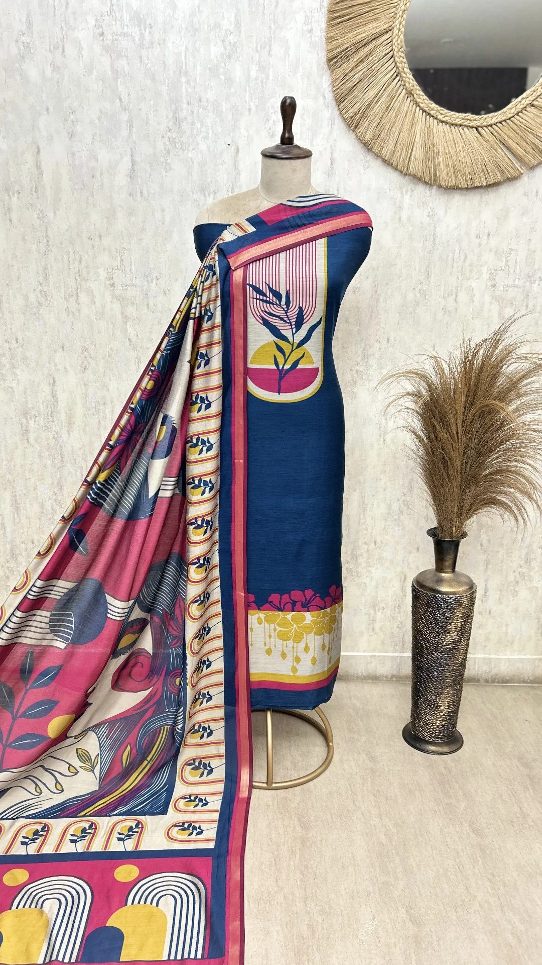 Urban Maheshwari Charm Unstitched Suit