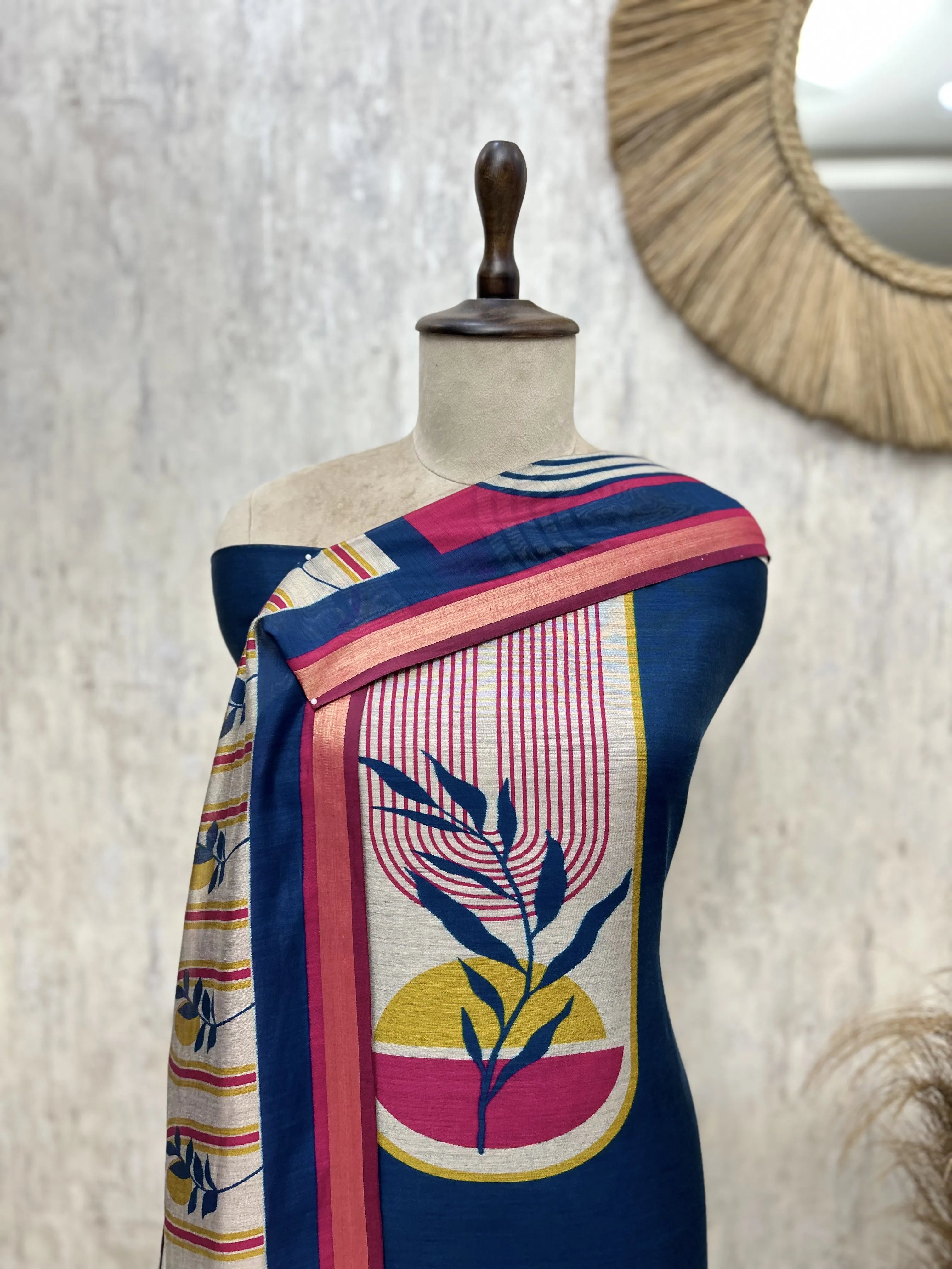 Urban Maheshwari Charm Unstitched Suit