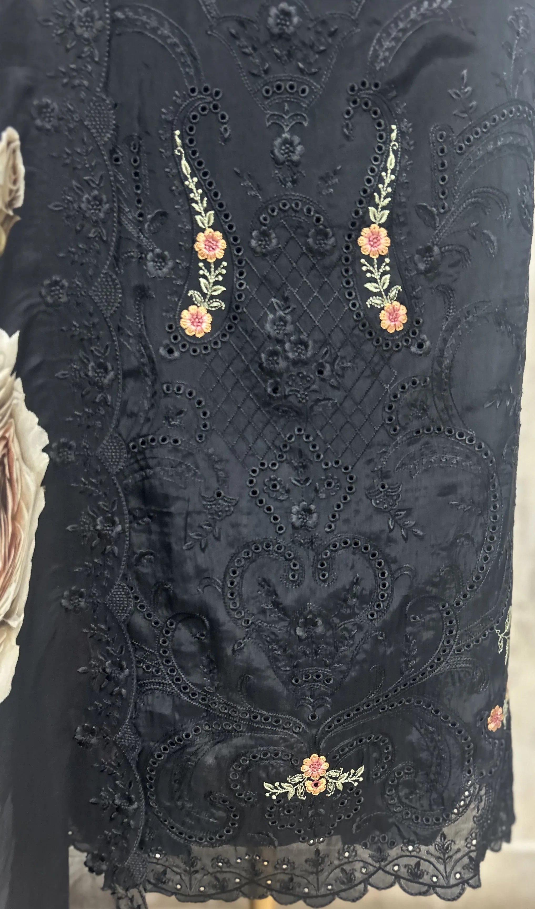 Petal Veil Organza Unstitched Suits