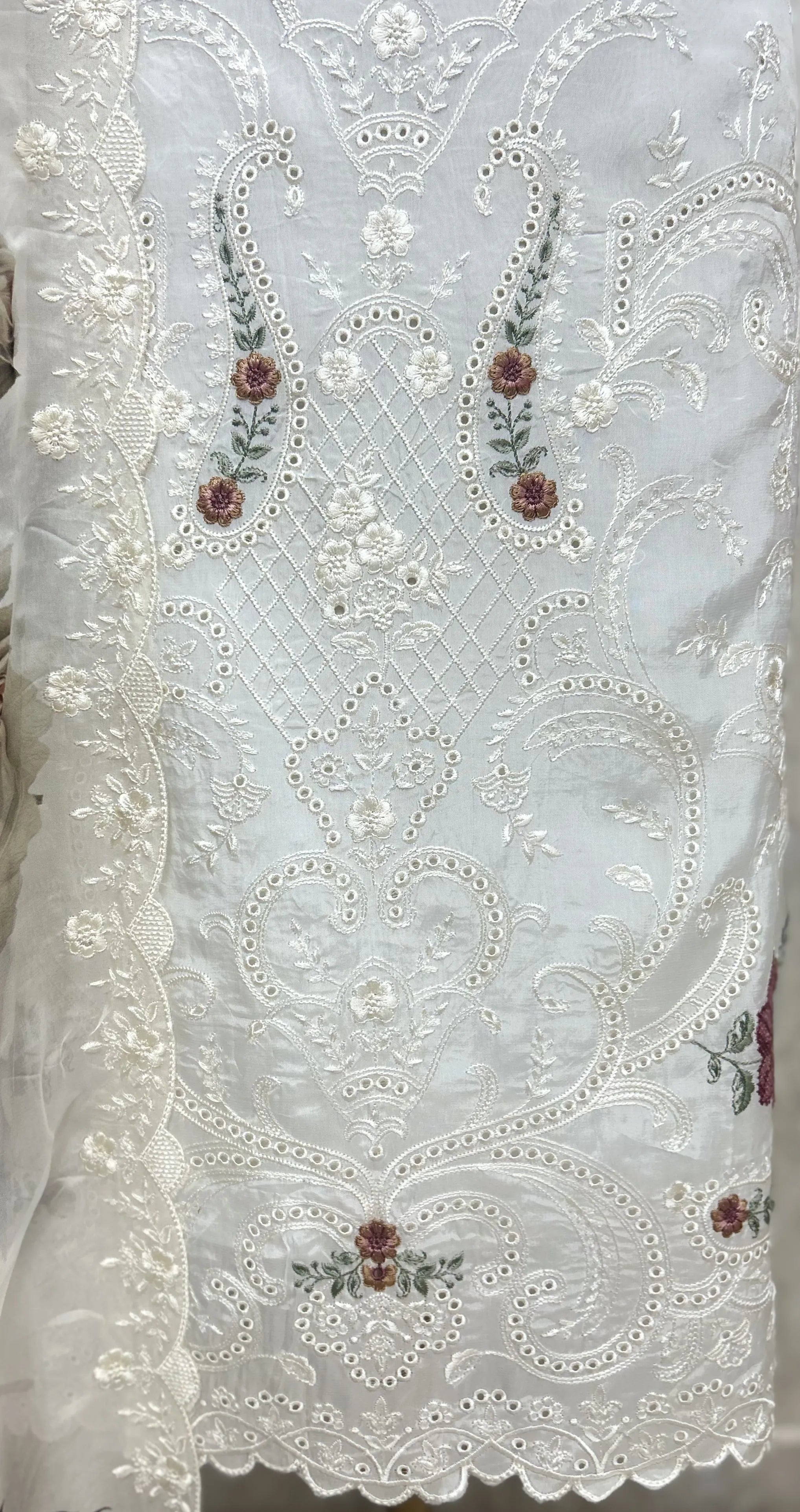 Petal Veil Organza Unstitched Suits