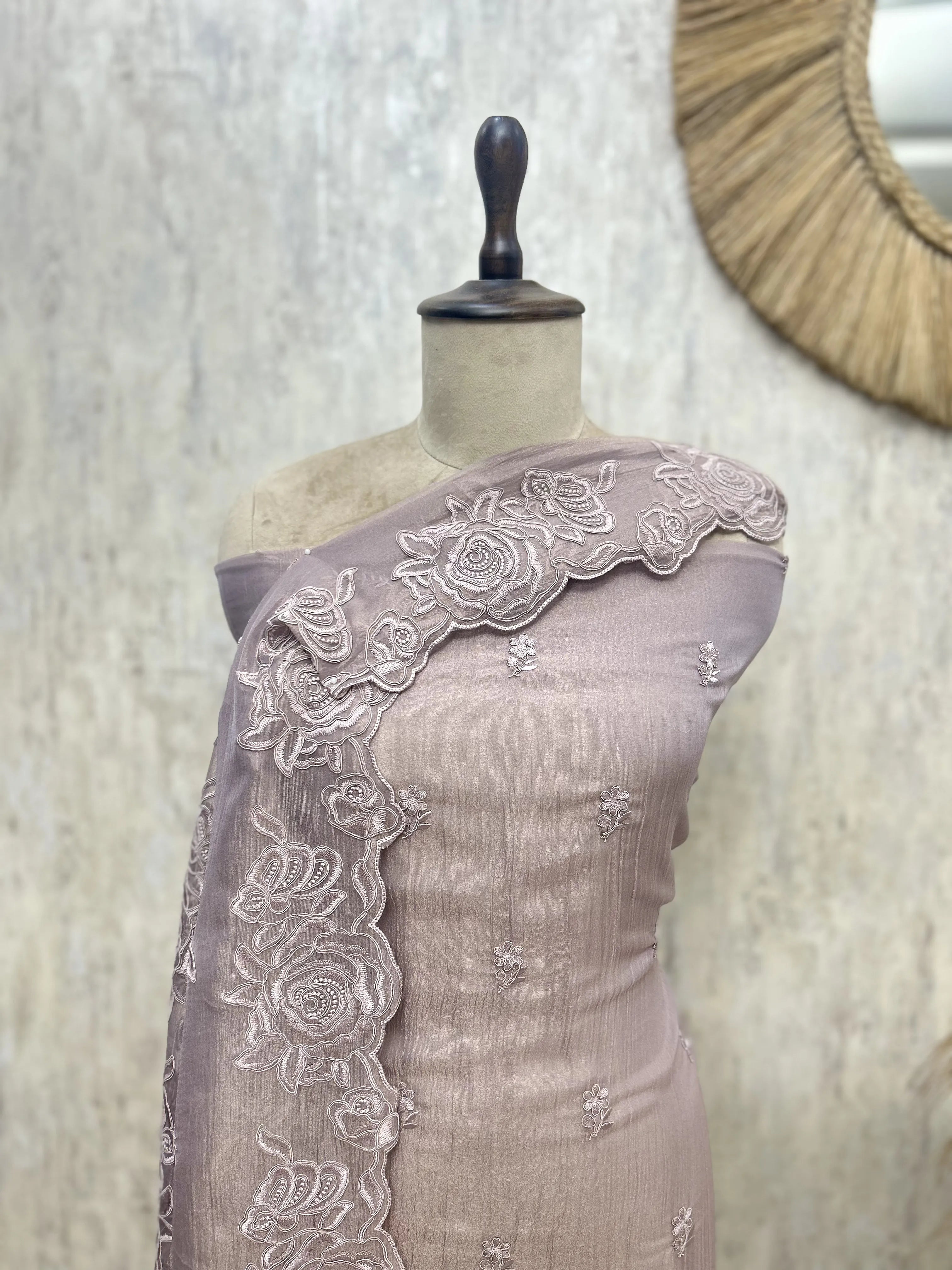 Rosevine Heritage Crush Tissue Unstitched Suit