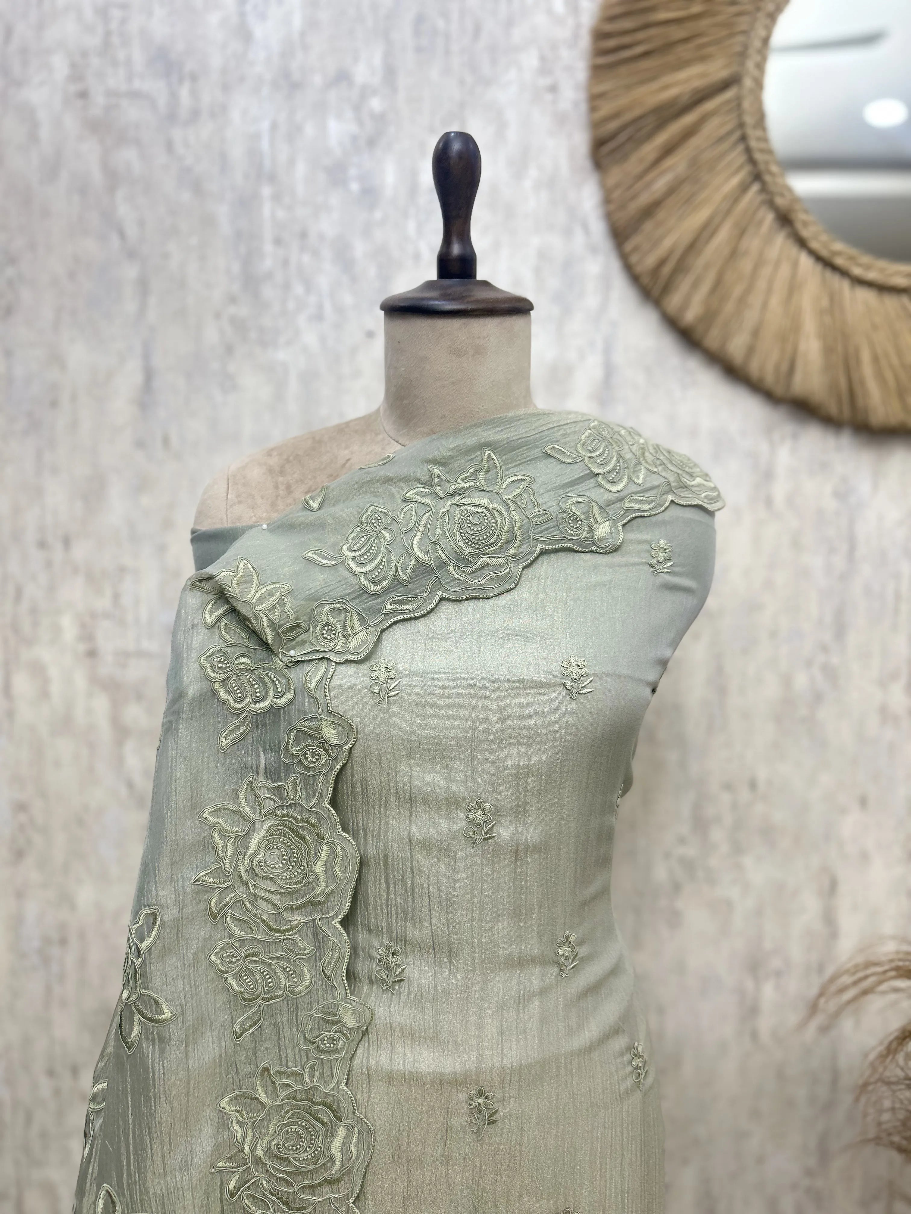 Rosevine Heritage Crush Tissue Unstitched Suit