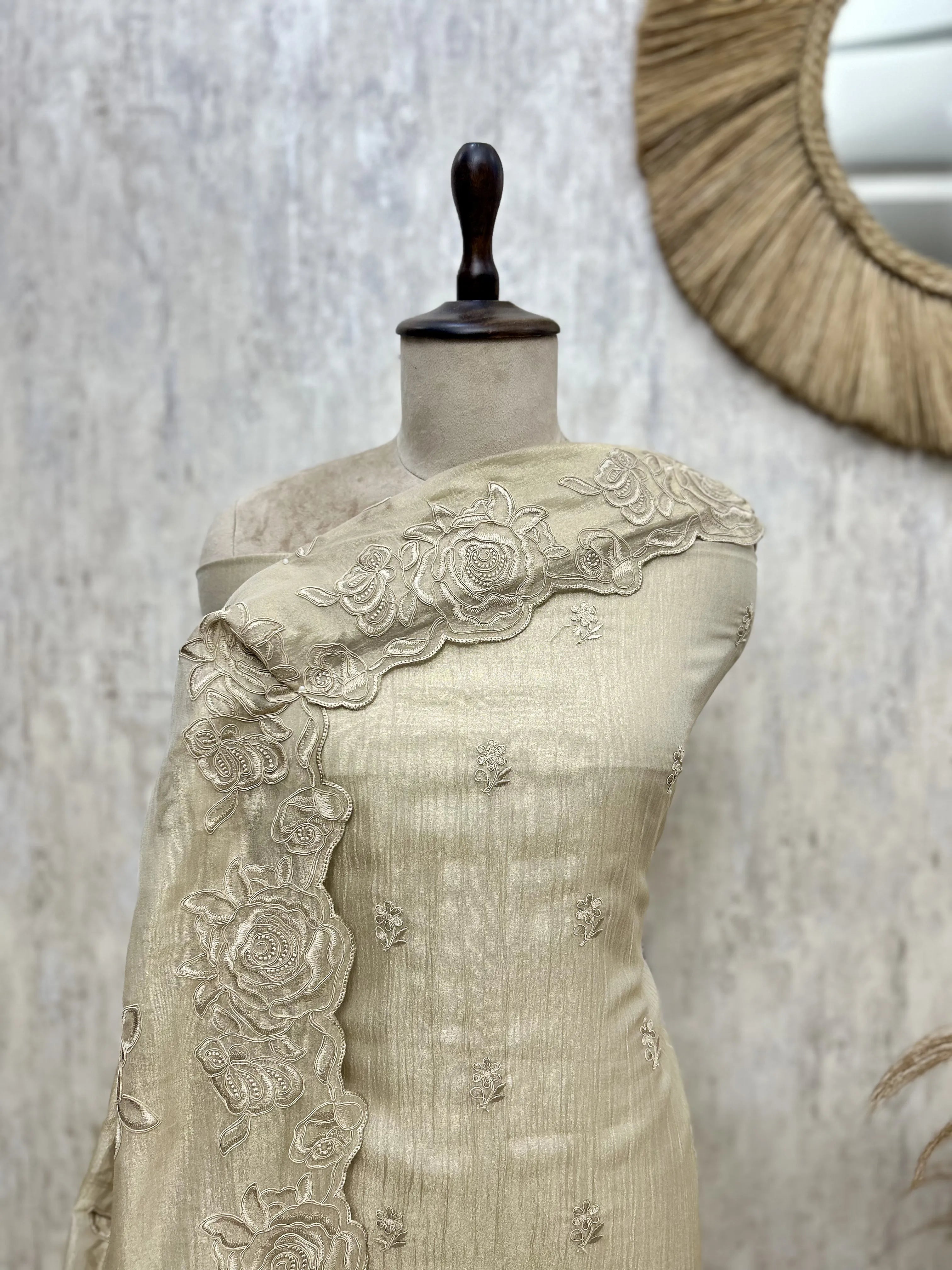 Rosevine Heritage Crush Tissue Unstitched Suit