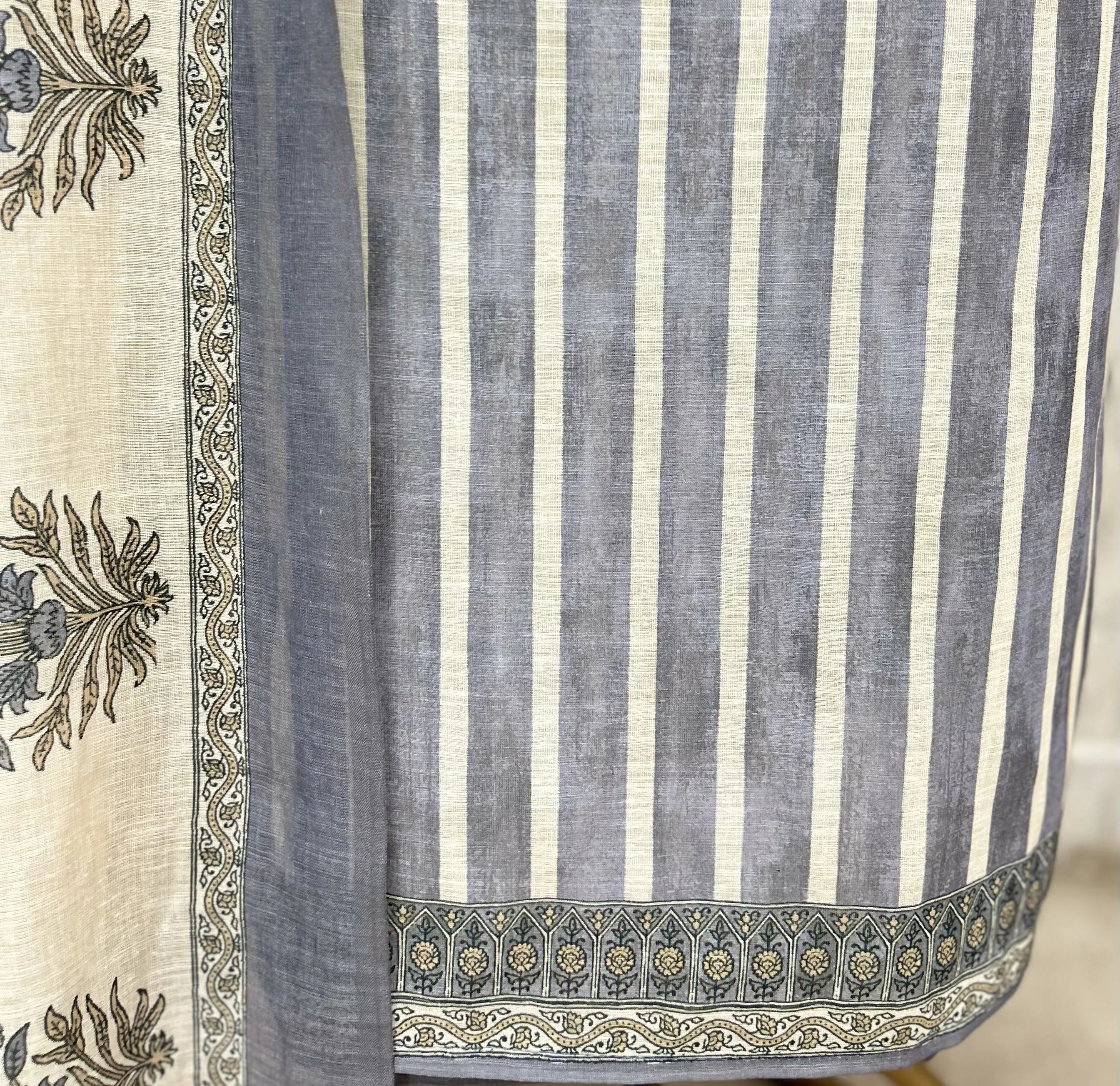 Regal Stripe Symphony Linen Unstitched Suits