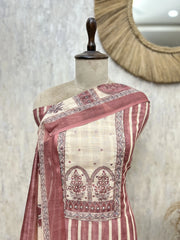 Regal Stripe Symphony Linen Unstitched Suits