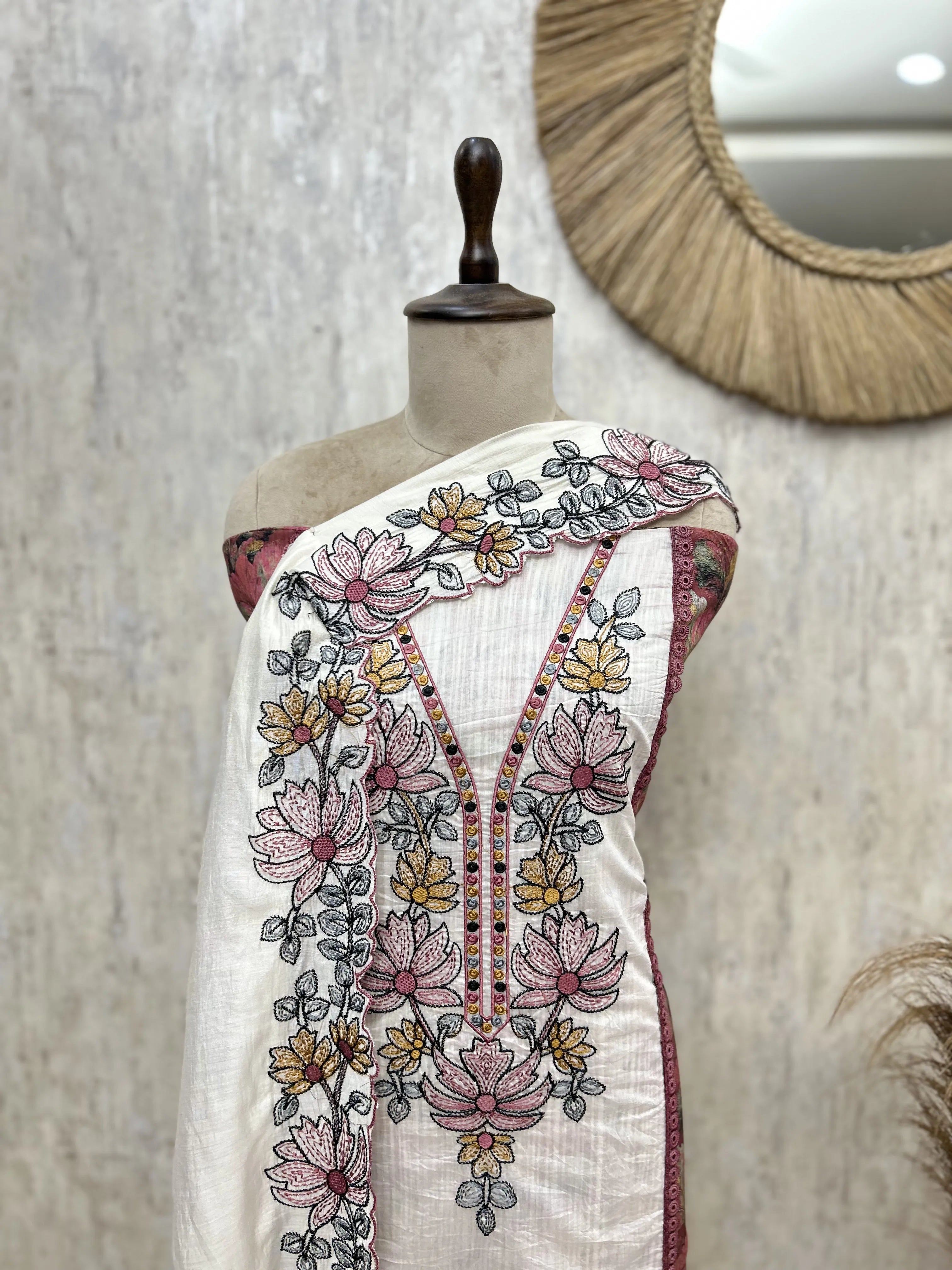 Petals of Chanderi Grace Unstitched Suits