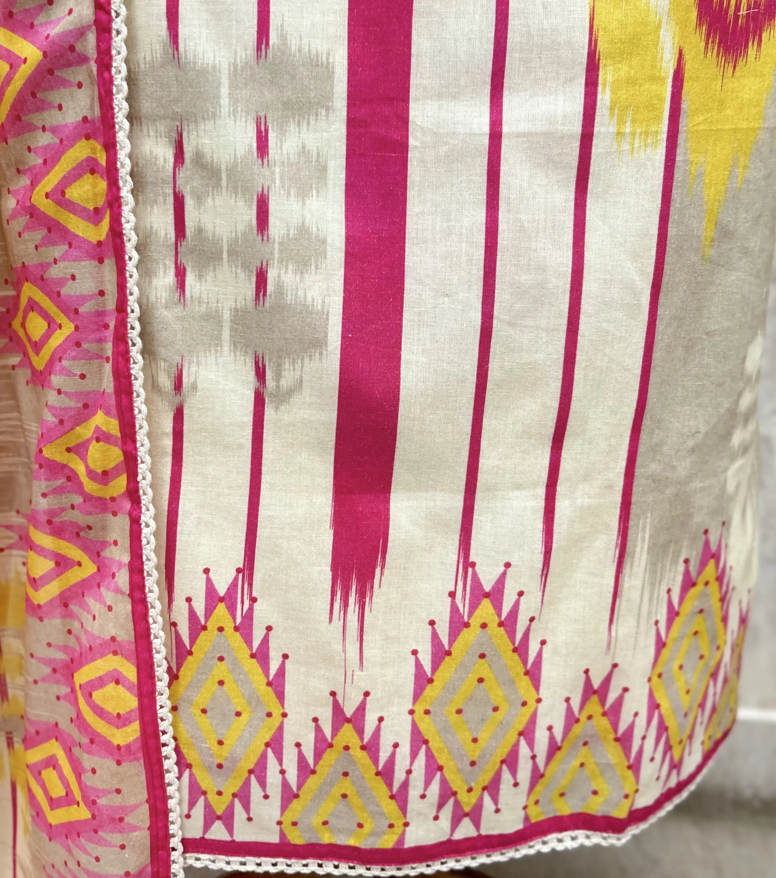 Ikat Heritage Bloom Cotton Unstitched Suits