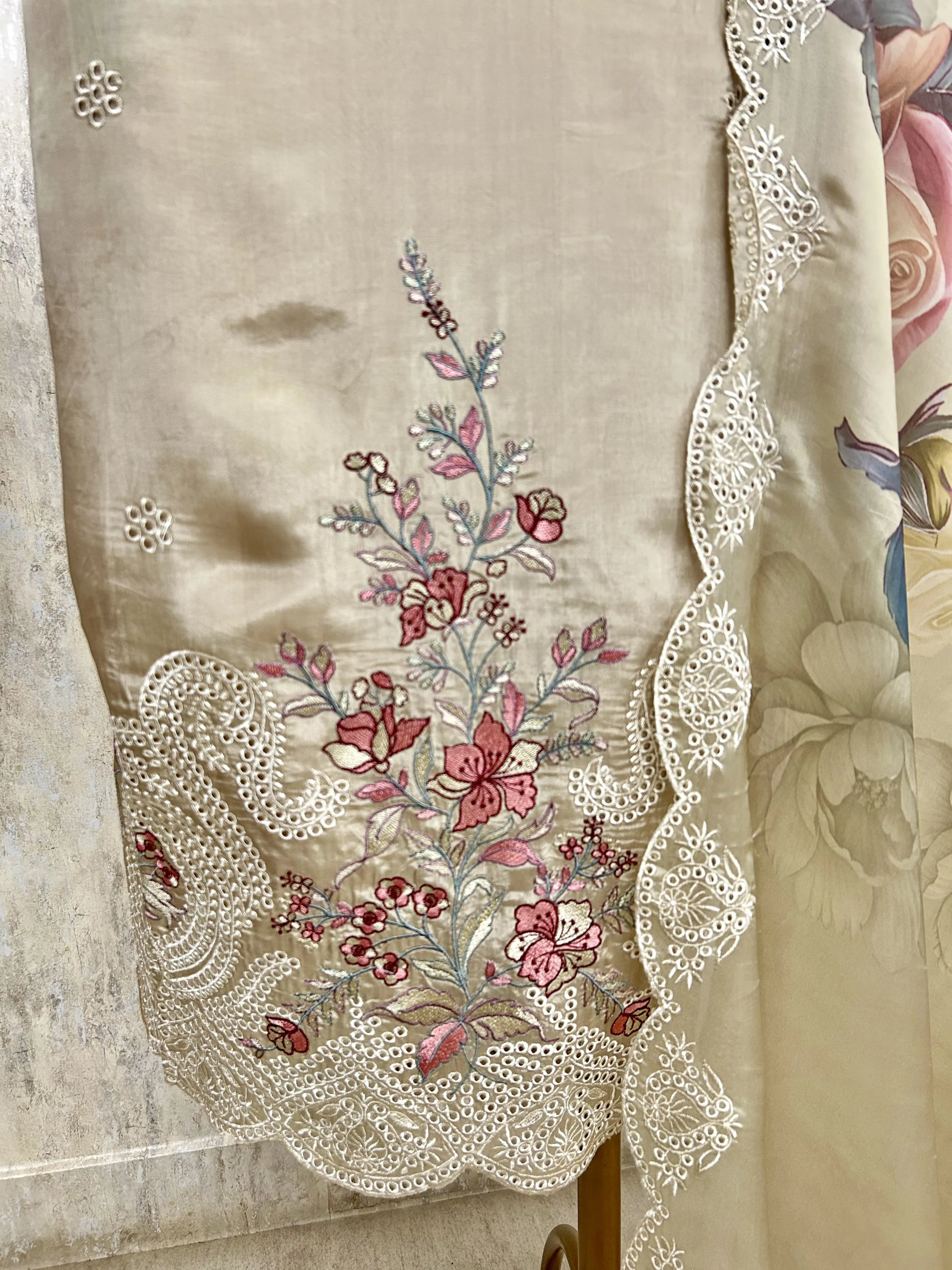 Floral Charm Unstiched Suit