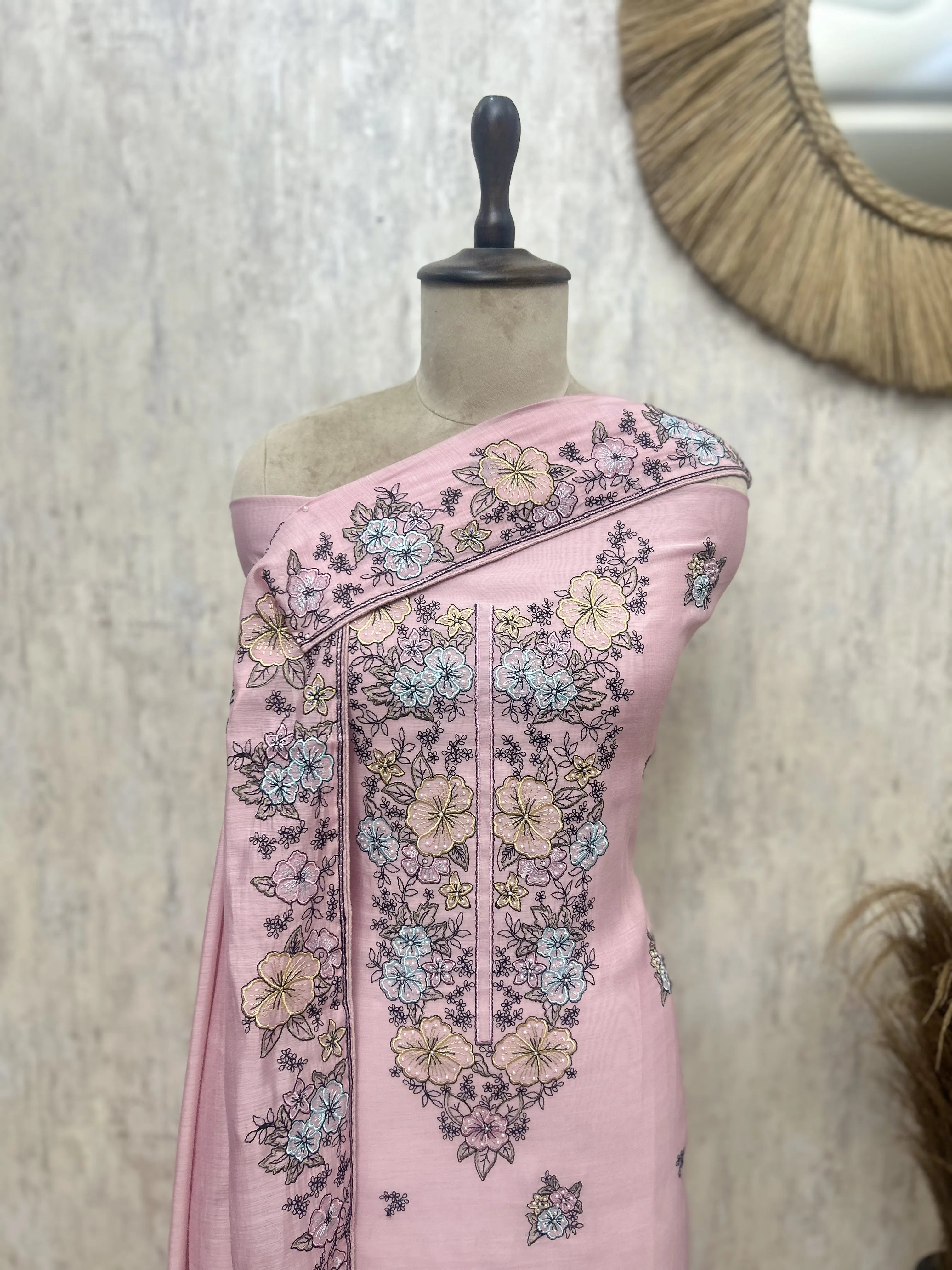 Delicate Petal Charm Unstitched Suits