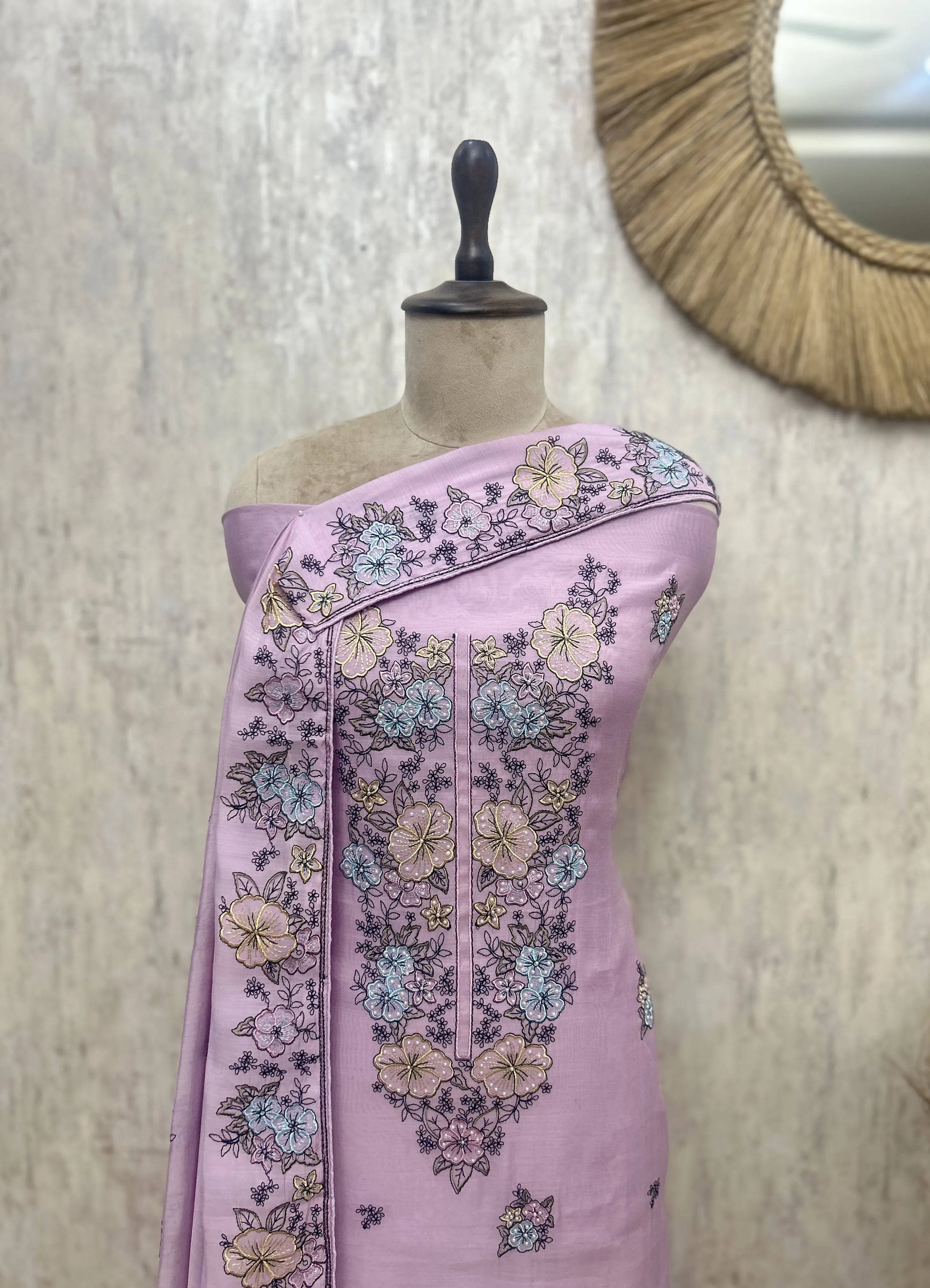 Delicate Petal Charm Unstitched Suits