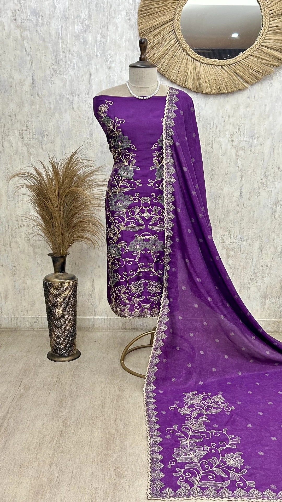 Regal Beauty Crepe Unstiched Suit
