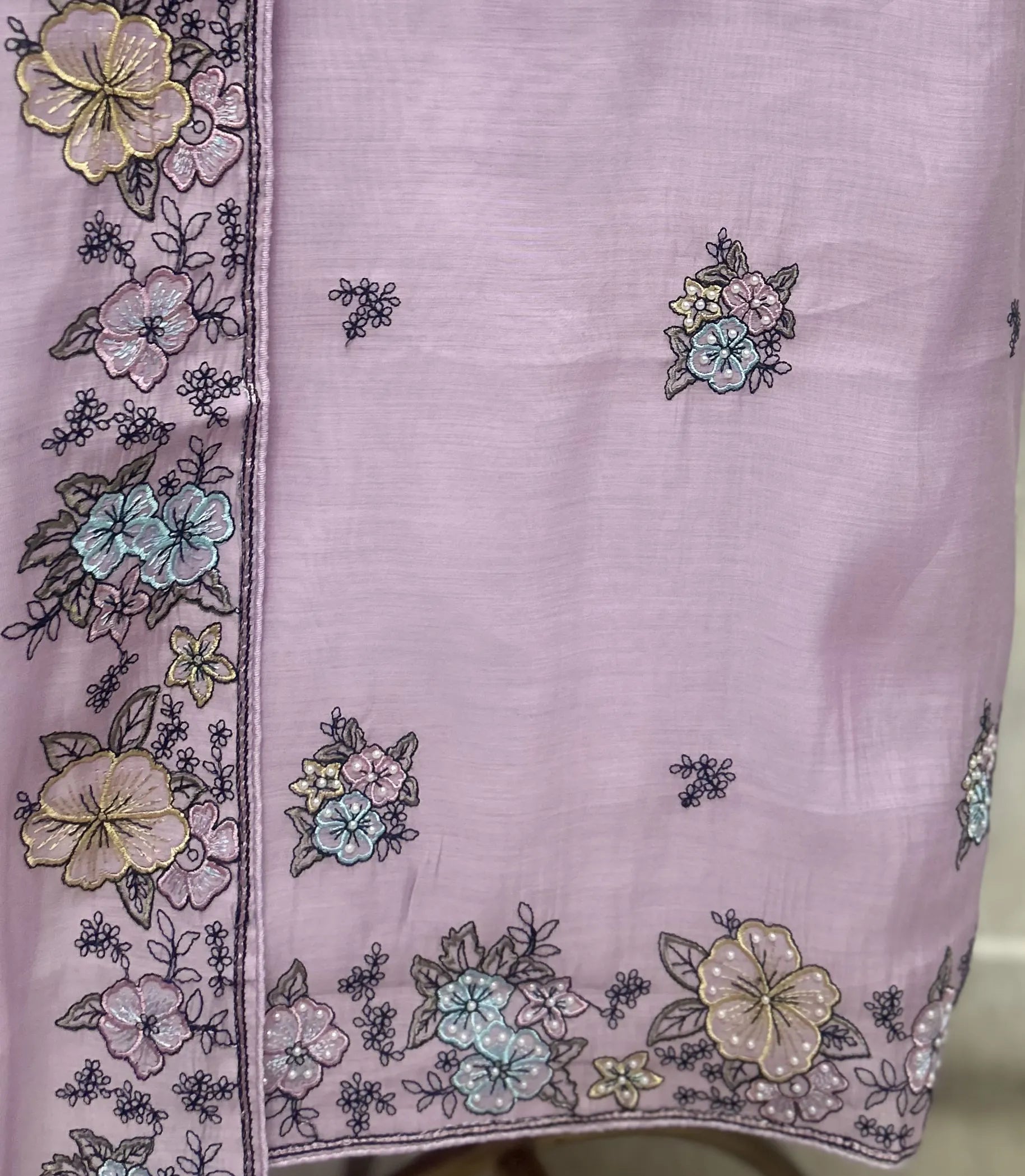 Delicate Petal Charm Unstitched Suits