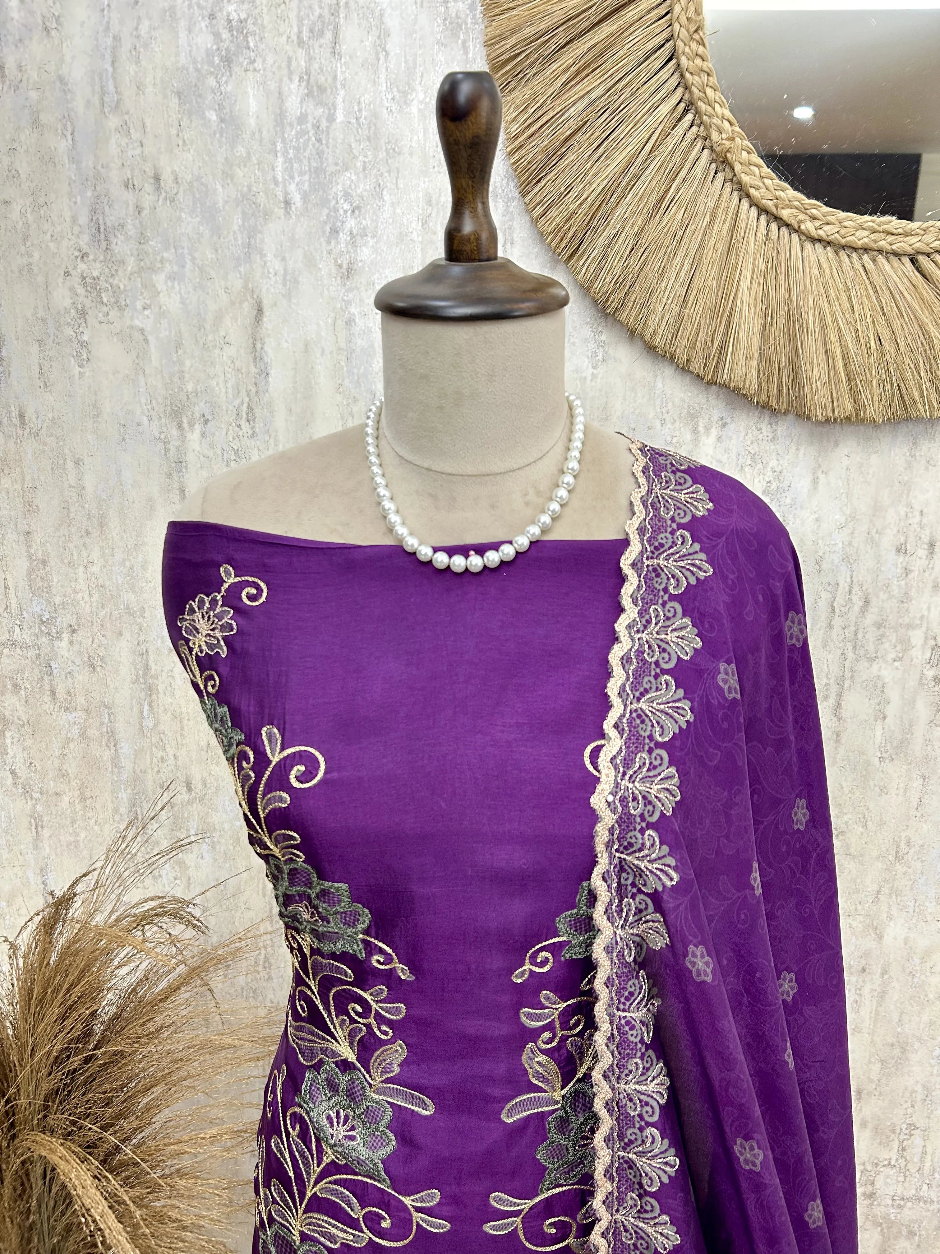 Regal Beauty Crepe Unstiched Suit