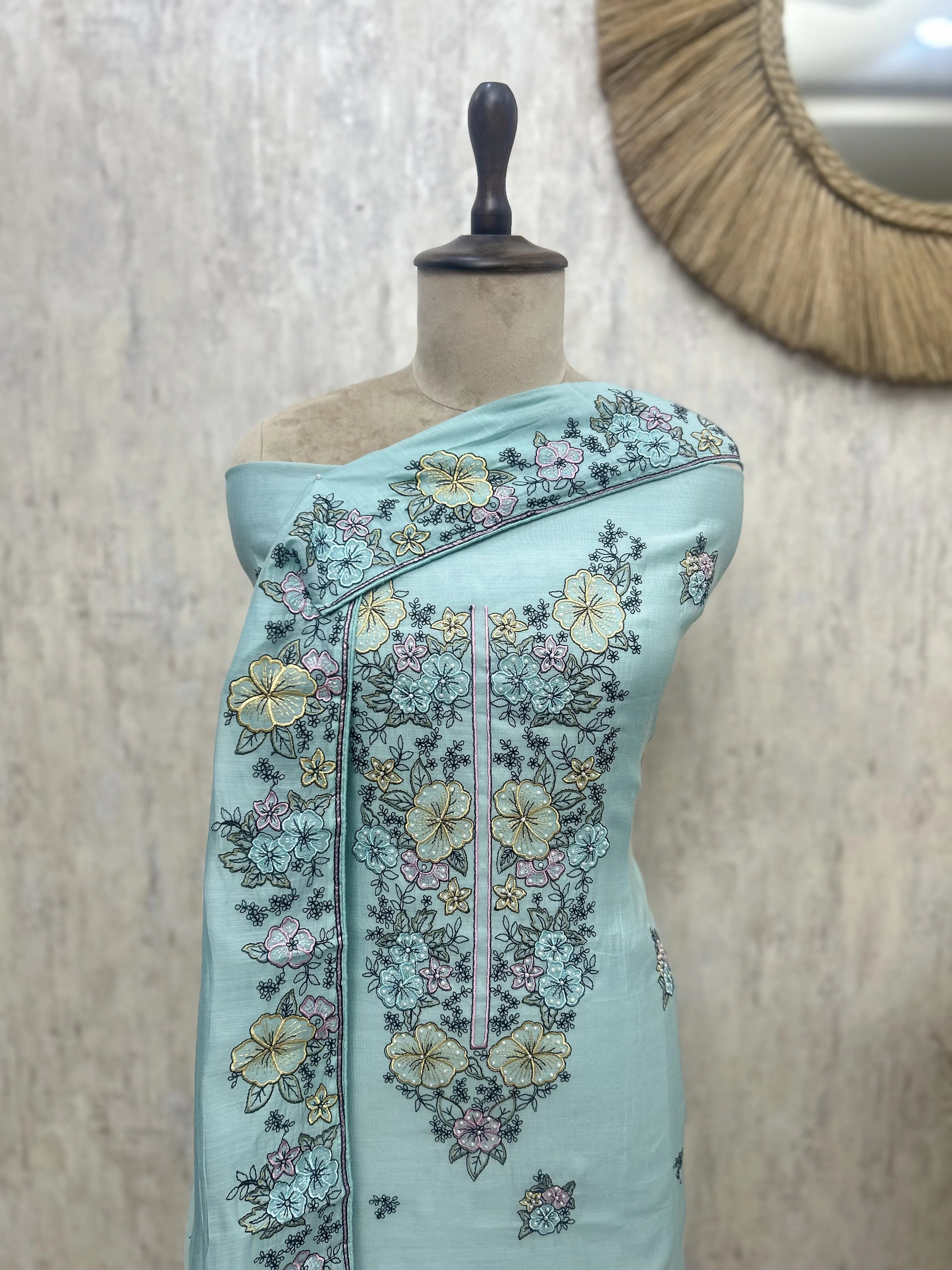 Delicate Petal Charm Unstitched Suits